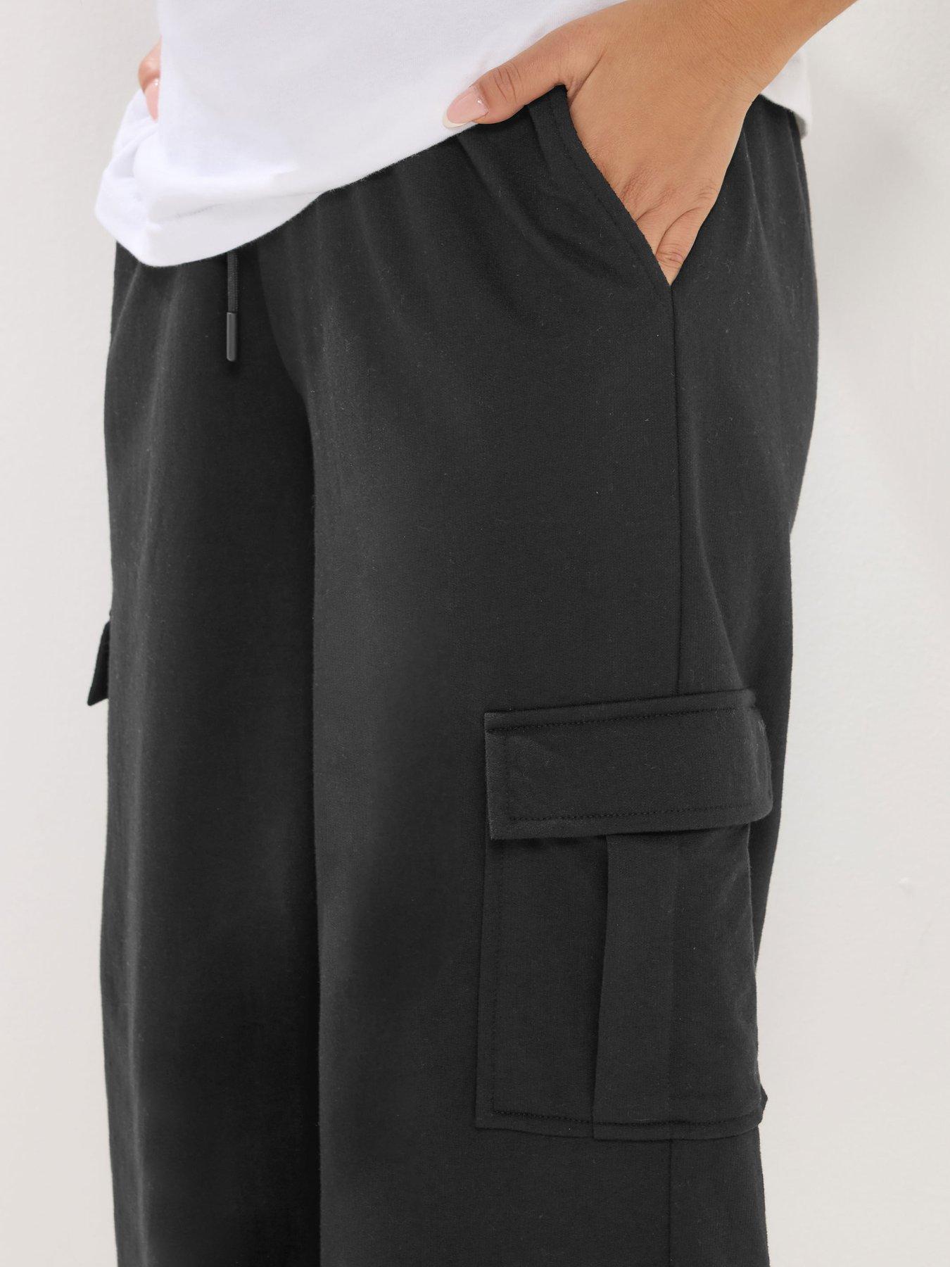 Image 4 of 5 of PixieGirl Petite Pocket Wide Crop Jogger