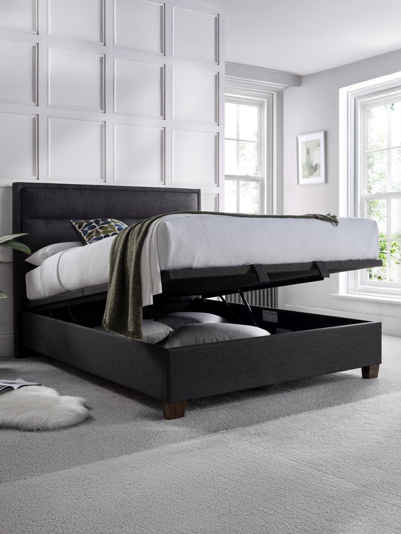 Image 4 of 5 of The Very Collection Sigrid End Lift Up Storage Ottoman With Airsprung Mattress Options (Buy &amp; SAVE!) - Slate