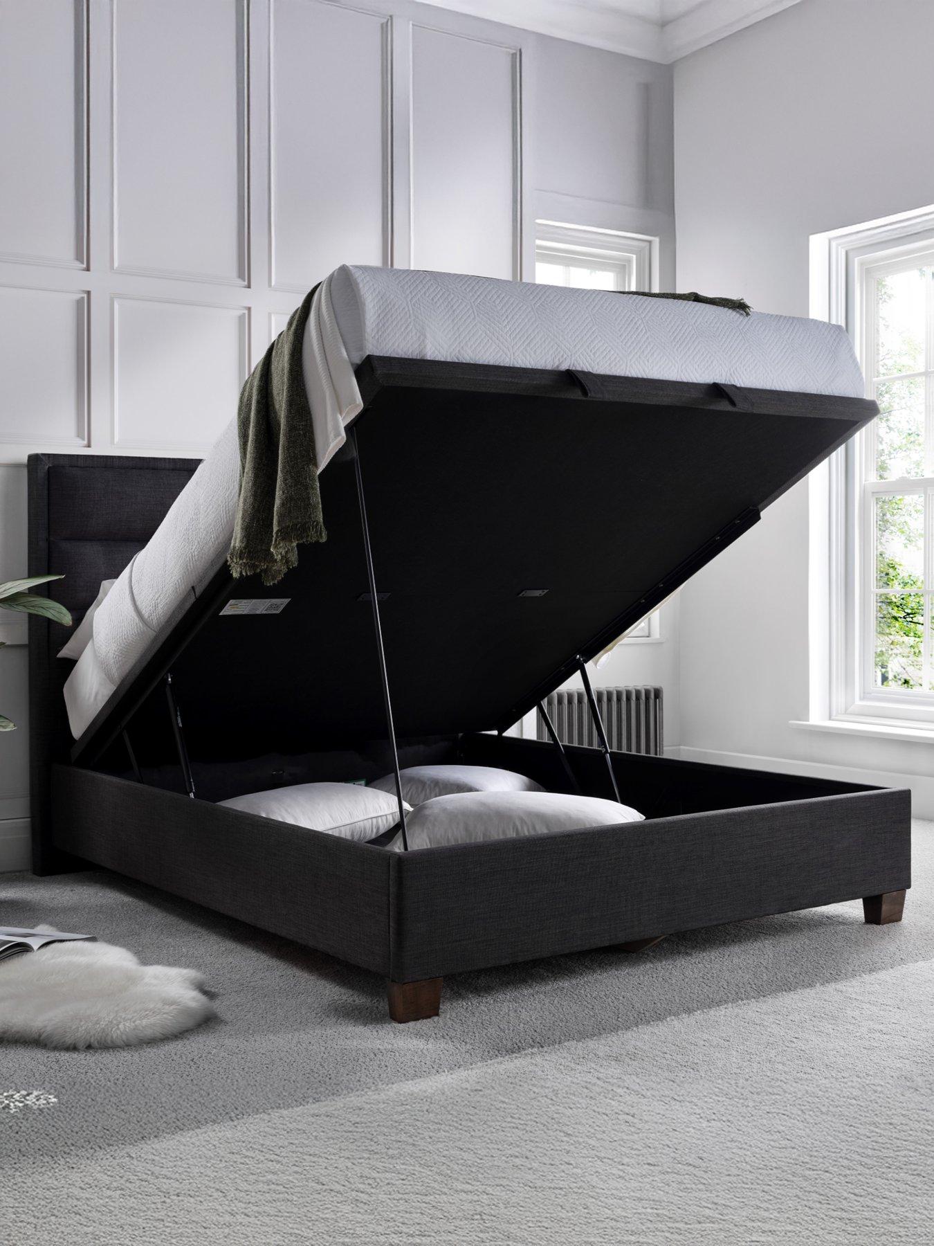 Image 5 of 5 of The Very Collection Sigrid End Lift Up Storage Ottoman With Airsprung Mattress Options (Buy &amp; SAVE!) - Slate
