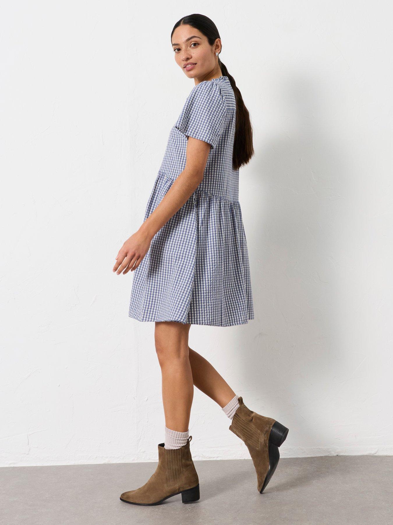 Image 2 of 6 of FatFace Immy Gingham Dress - Multi