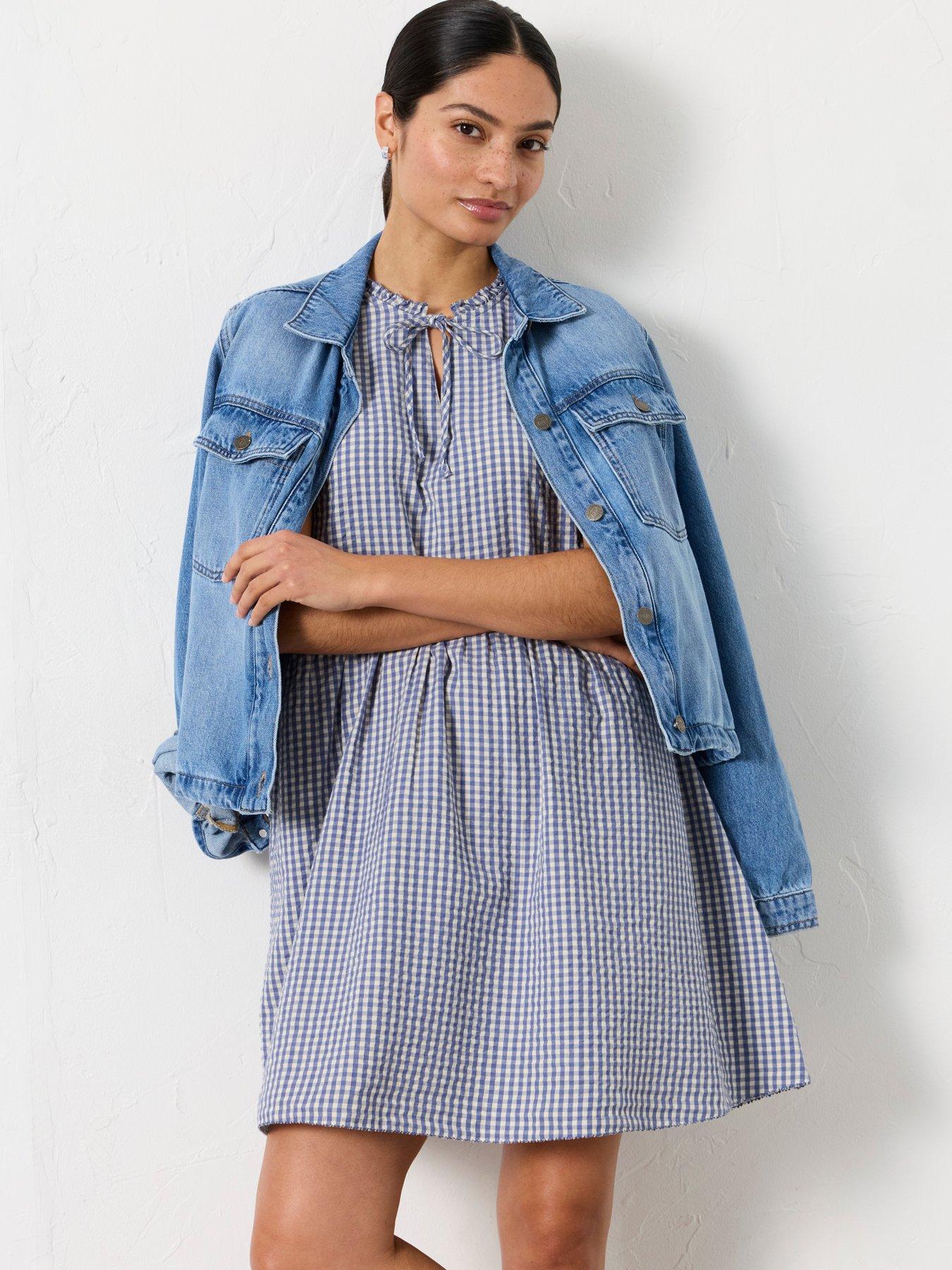 Image 3 of 6 of FatFace Immy Gingham Dress - Multi