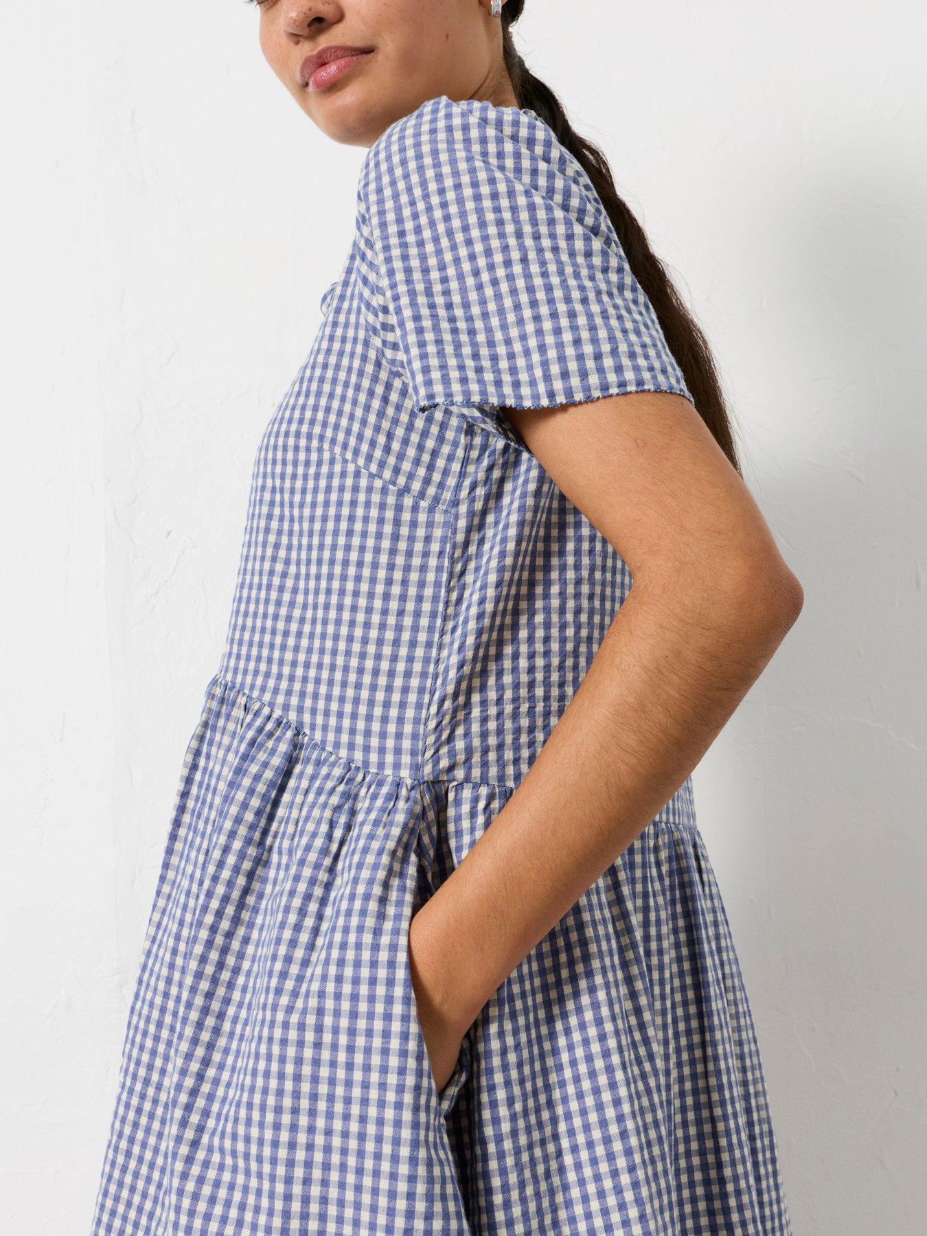 Image 4 of 6 of FatFace Immy Gingham Dress - Multi