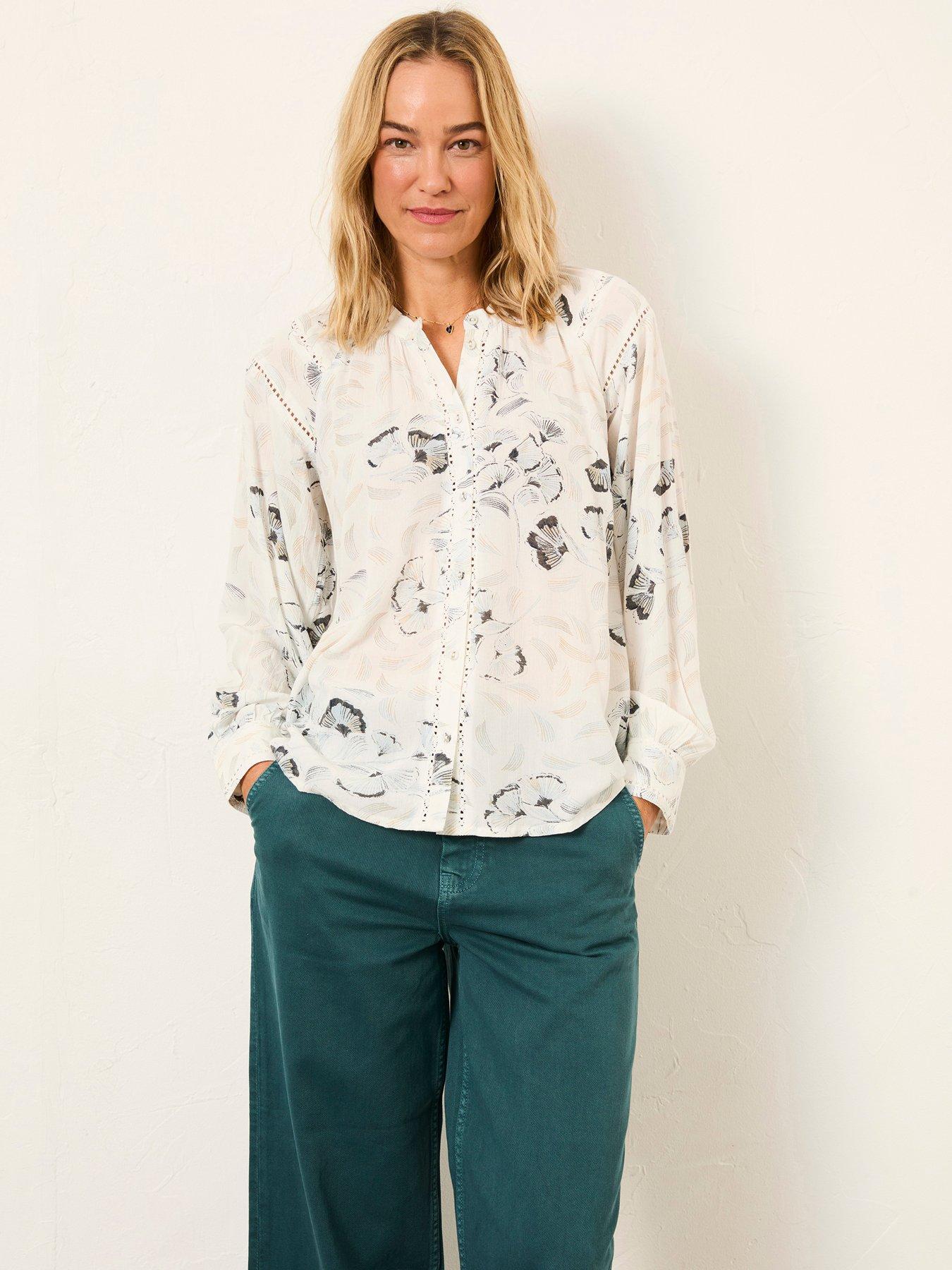 Fatface Orla Genko Blouse - Ivory
