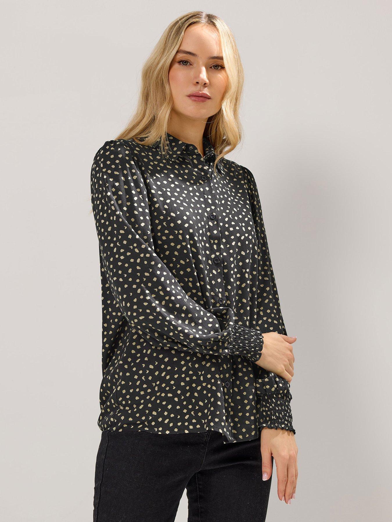 Long Tall Sally Balloon Sleeve Shirt - Black