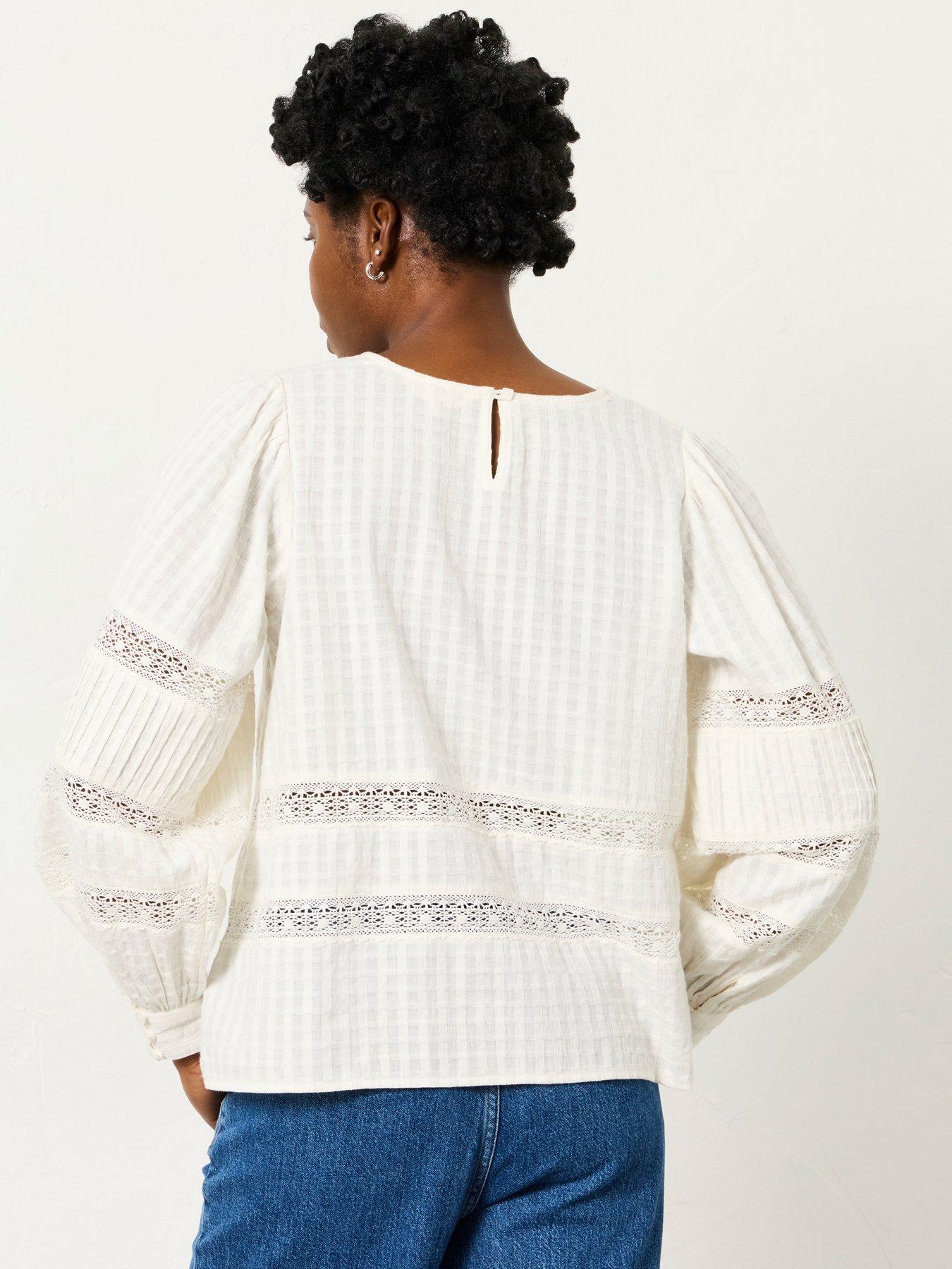 Image 2 of 6 of FatFace Honey Blouse - Ivory