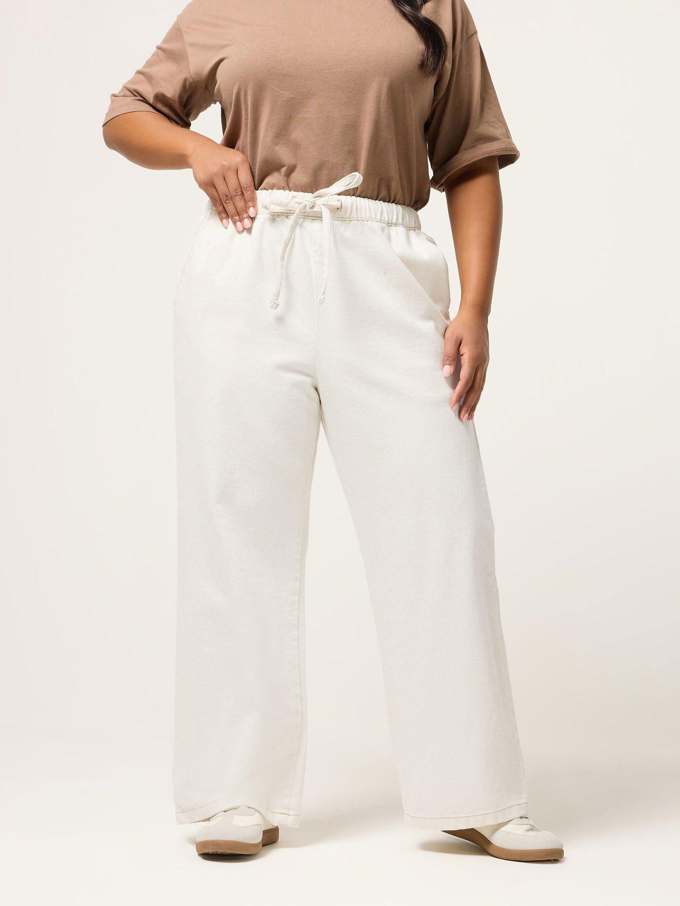 Yours Curve Pull On Wide Leg Jean