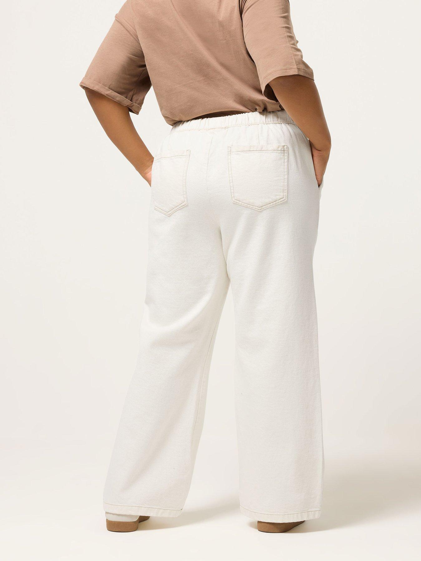 Image 2 of 5 of Yours Curve Pull On Wide Leg Jean
