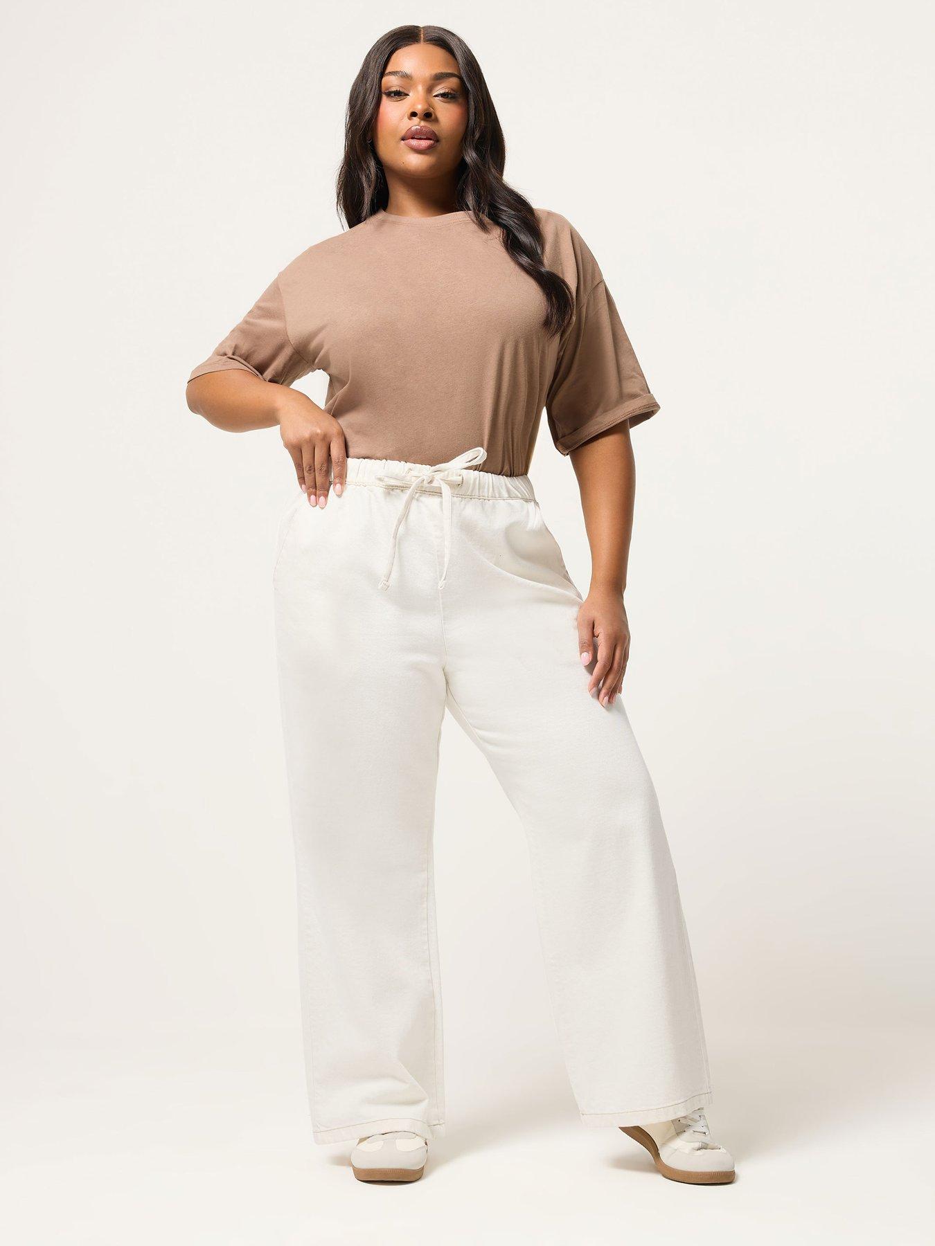 Image 3 of 5 of Yours Curve Pull On Wide Leg Jean