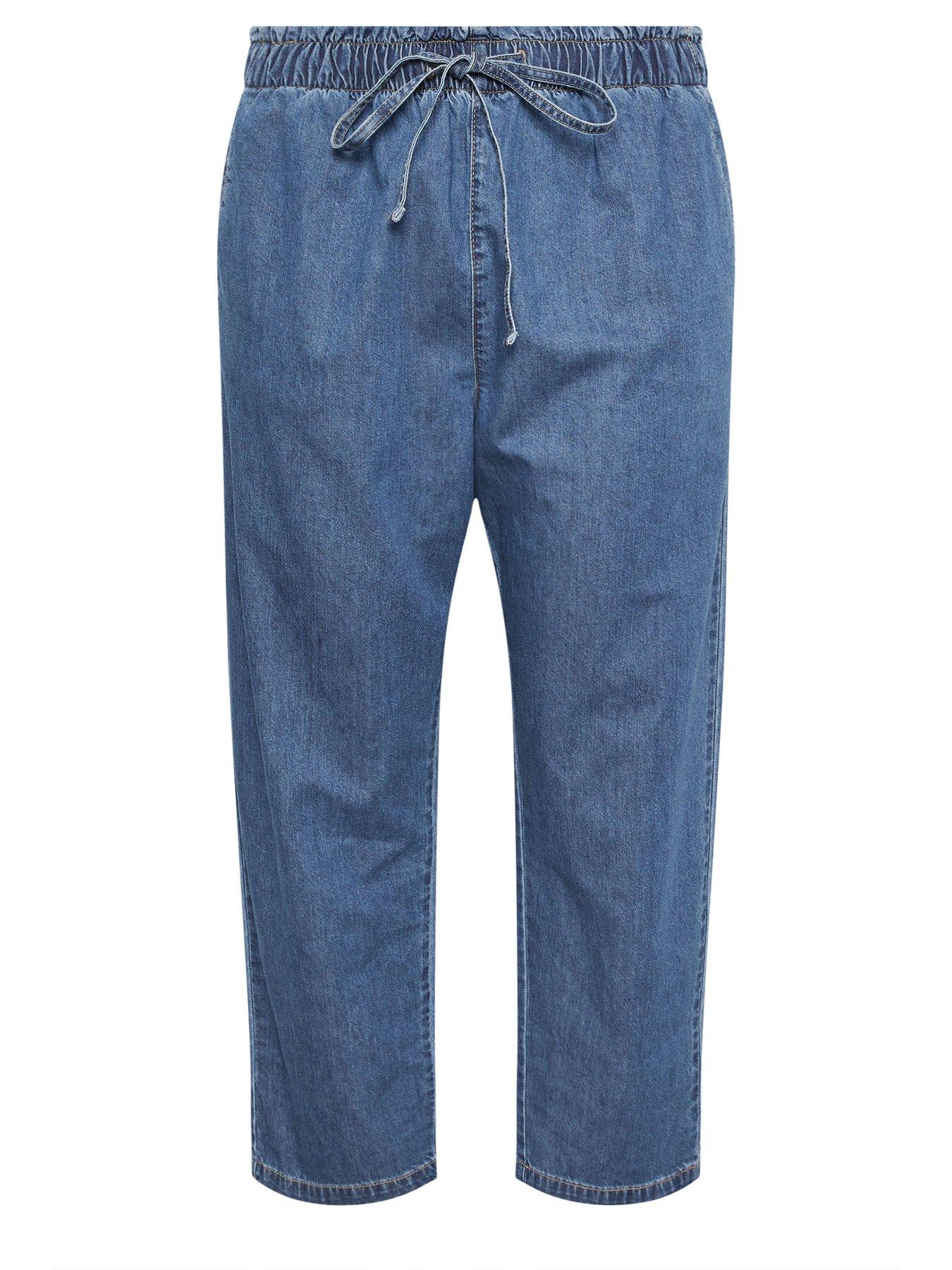 Image 5 of 5 of Yours Curve Paperbag Straight Leg Jean