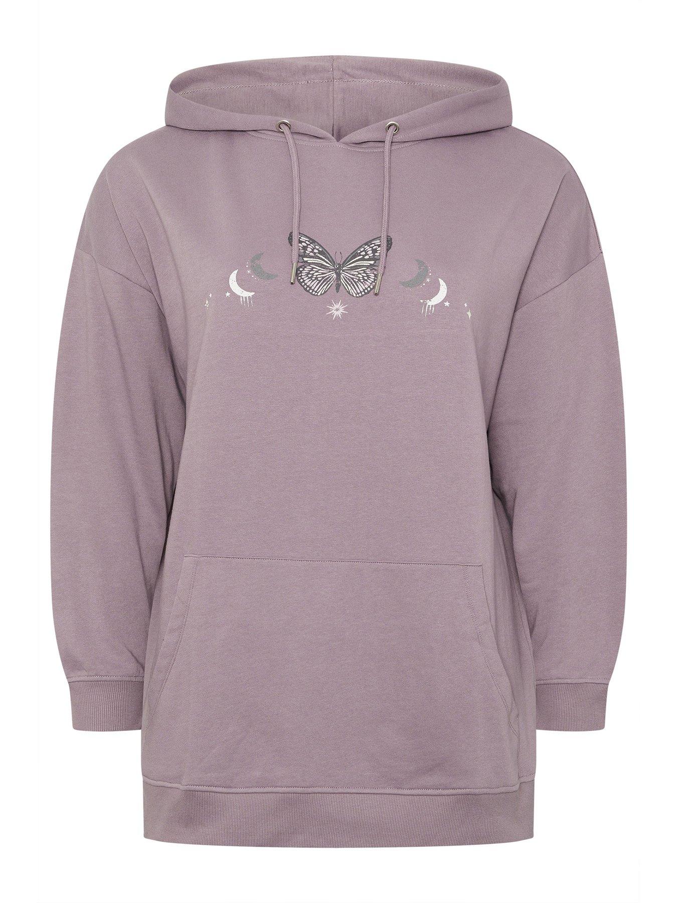 Image 6 of 6 of Yours Curve Celestial Hoodie - Purple