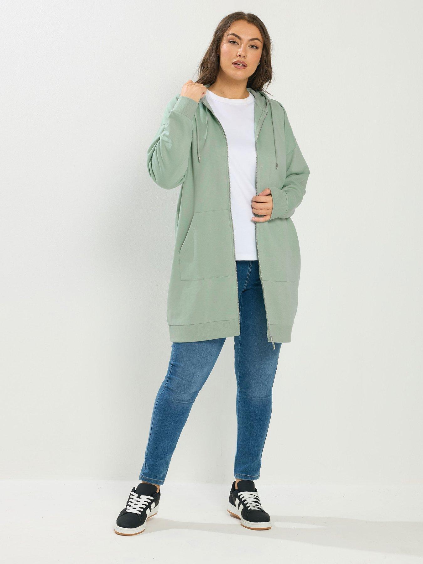 Image 3 of 5 of Yours Curve Longline Hoodie