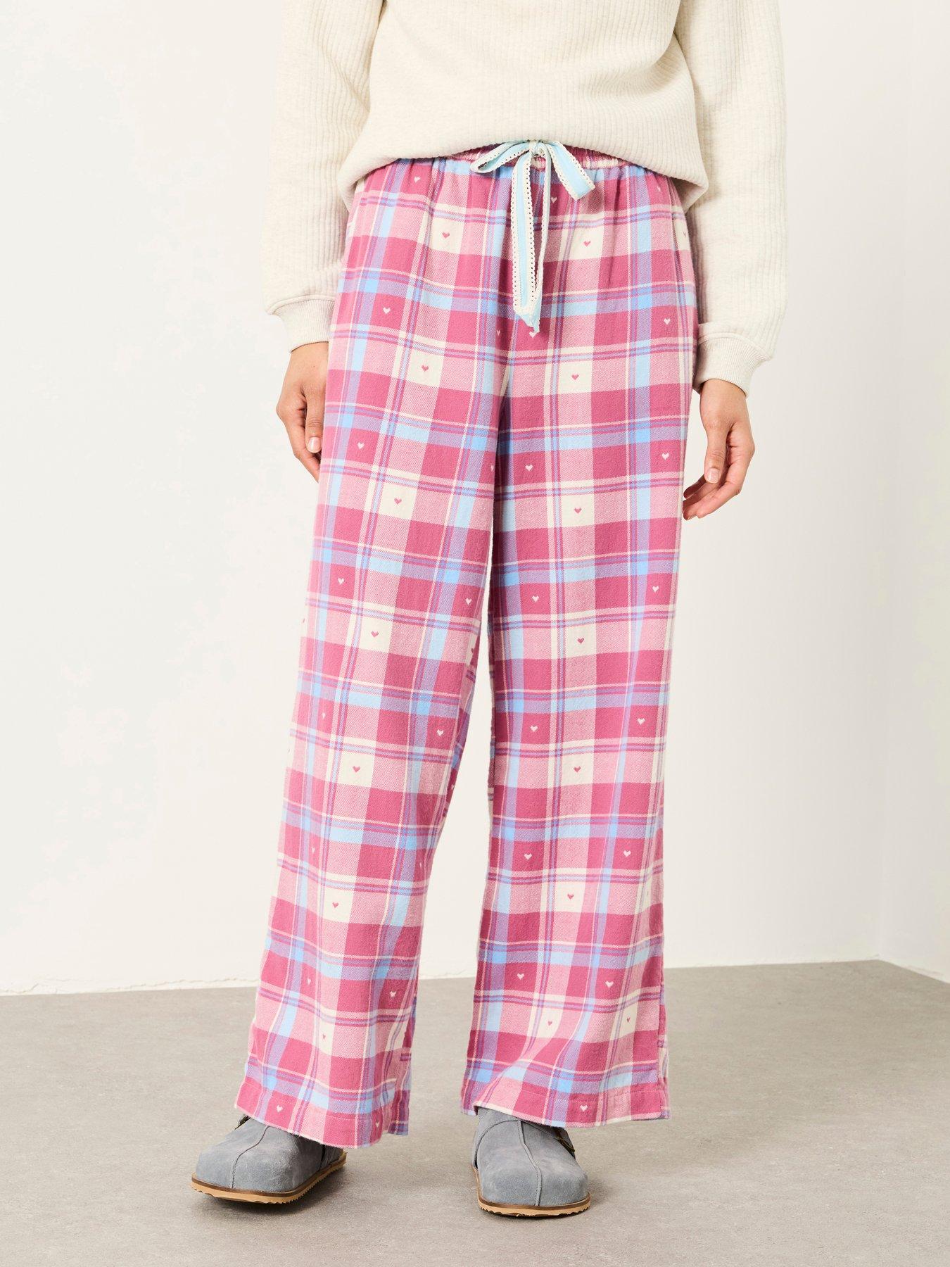 FatFace: Lola Heart Pyjama Bottom - Pink