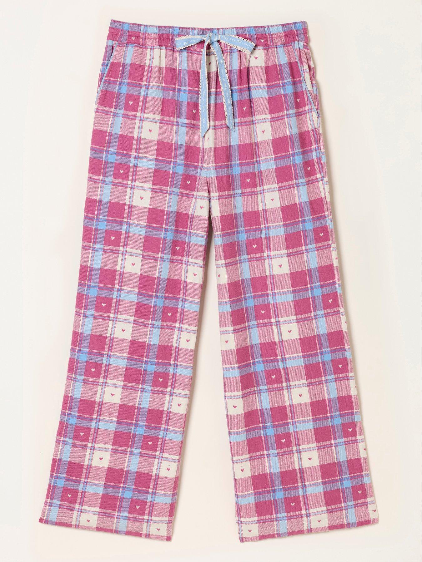 Image 6 of 6 of FatFace Lola Heart Pyjama Bottom - Pink
