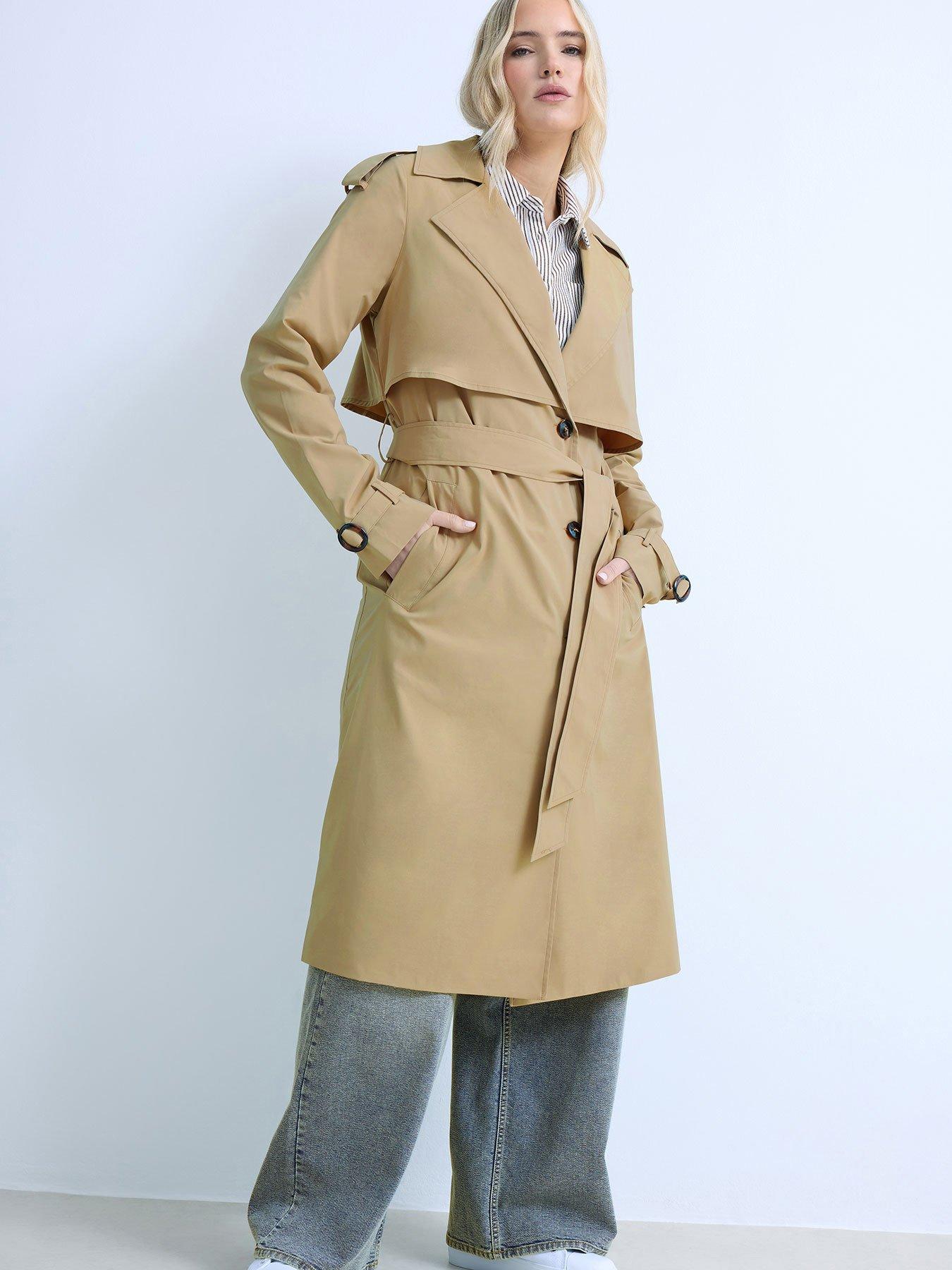Long Tall Sally Trench Coat - Cream