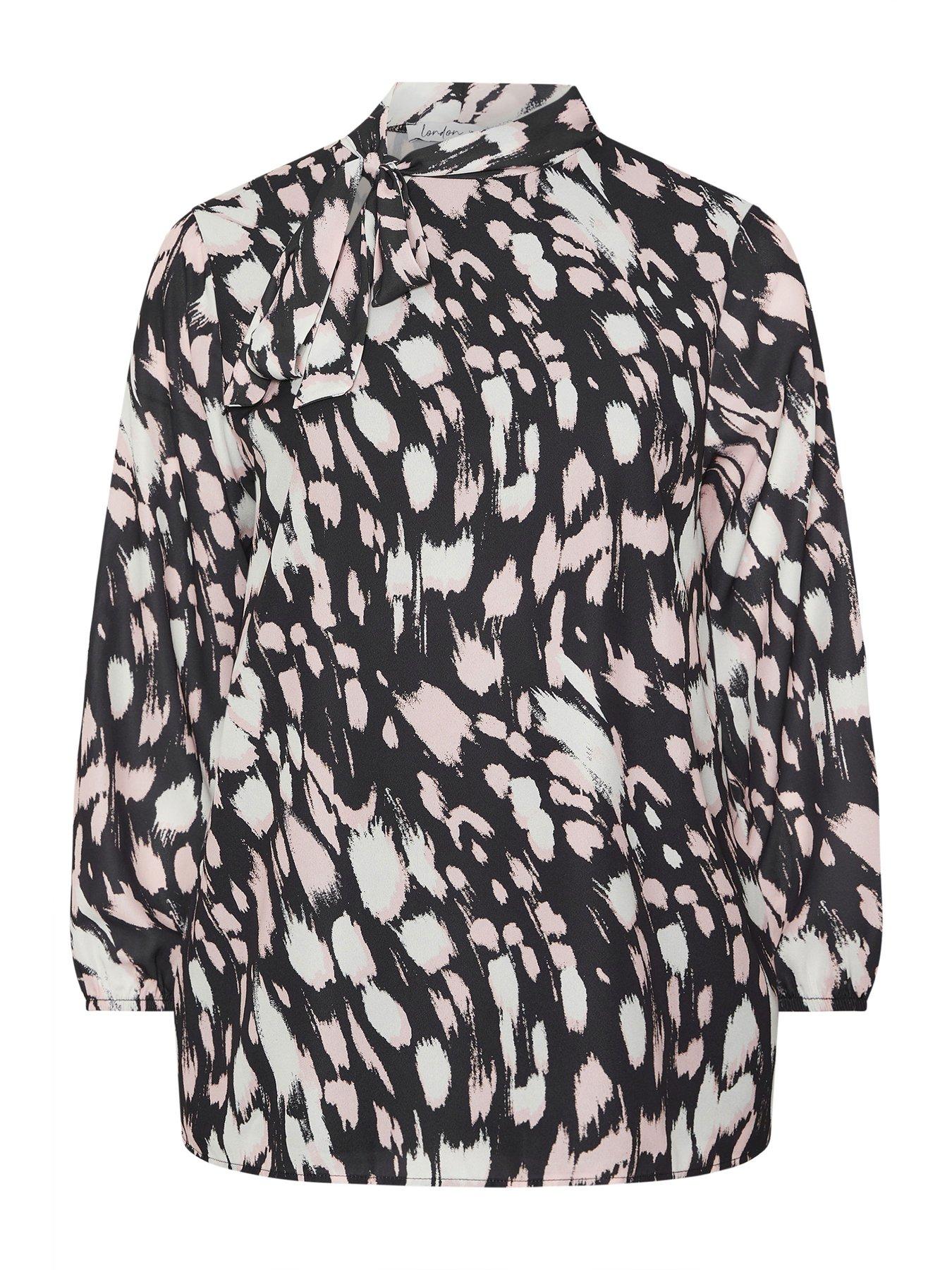 Image 5 of 5 of Yours Curve Animal Bow Blouse