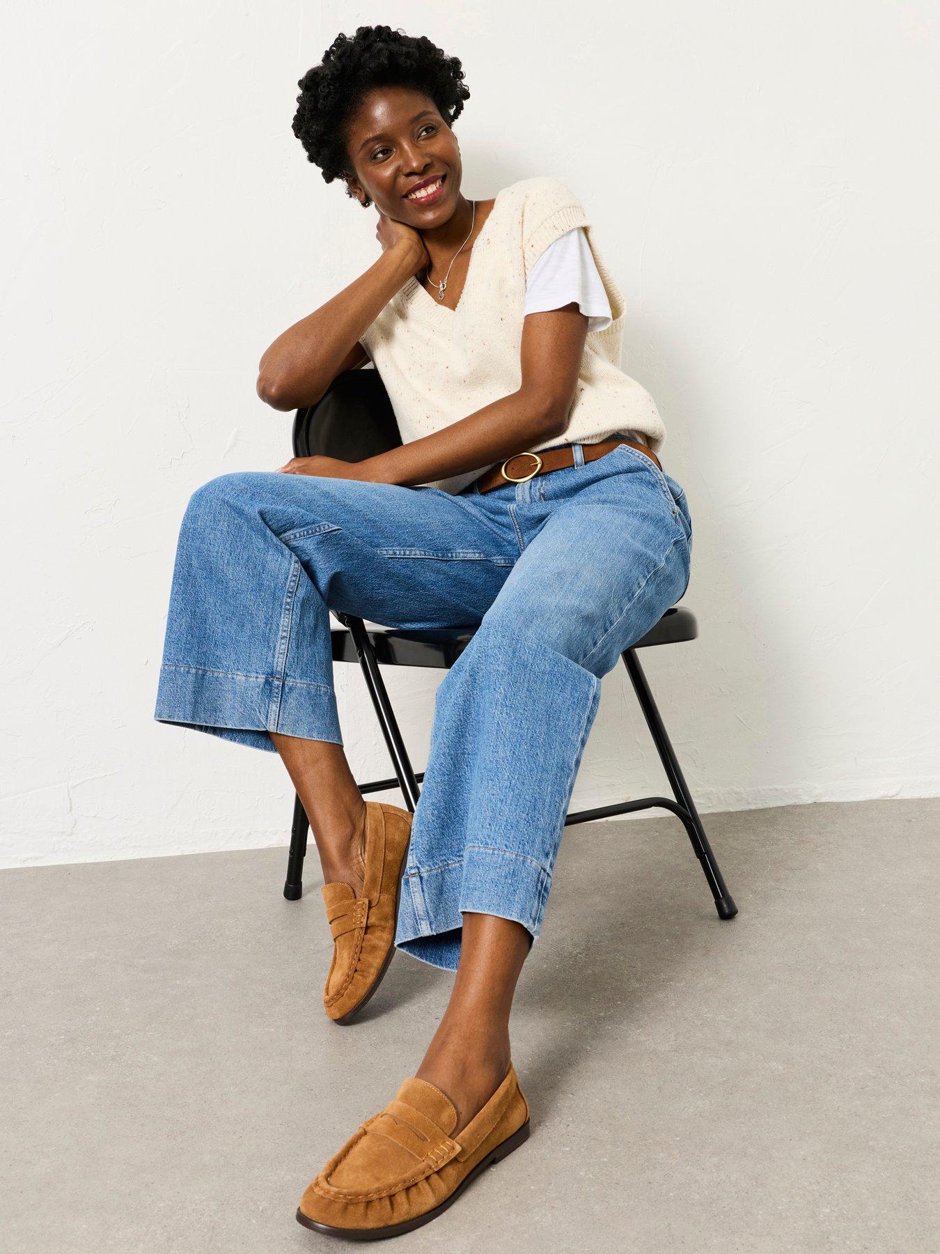 Fatface Hove Crop Jean - Bright Blue