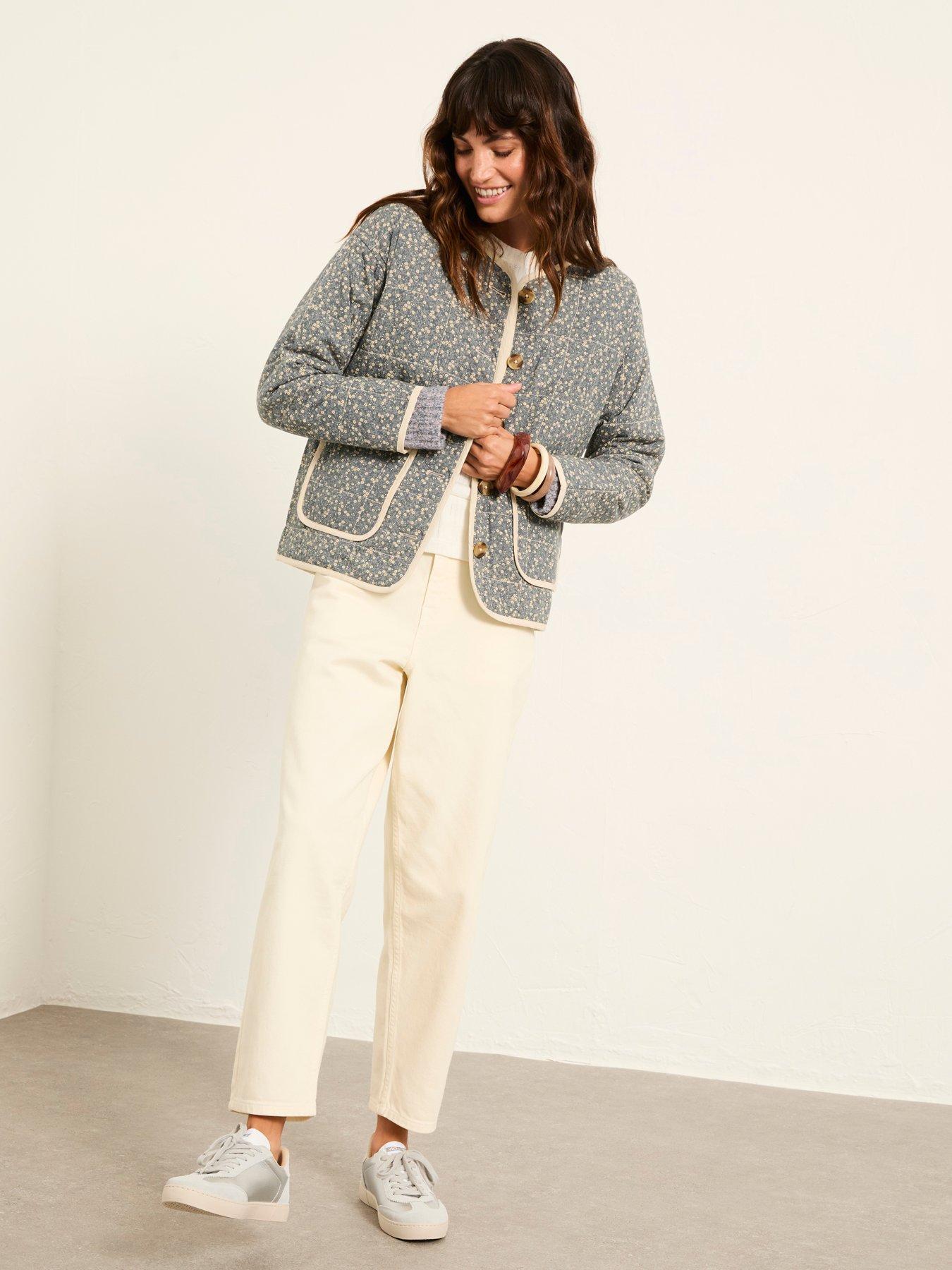 Image 3 of 5 of FatFace Milly Quilted Jacket - Blue