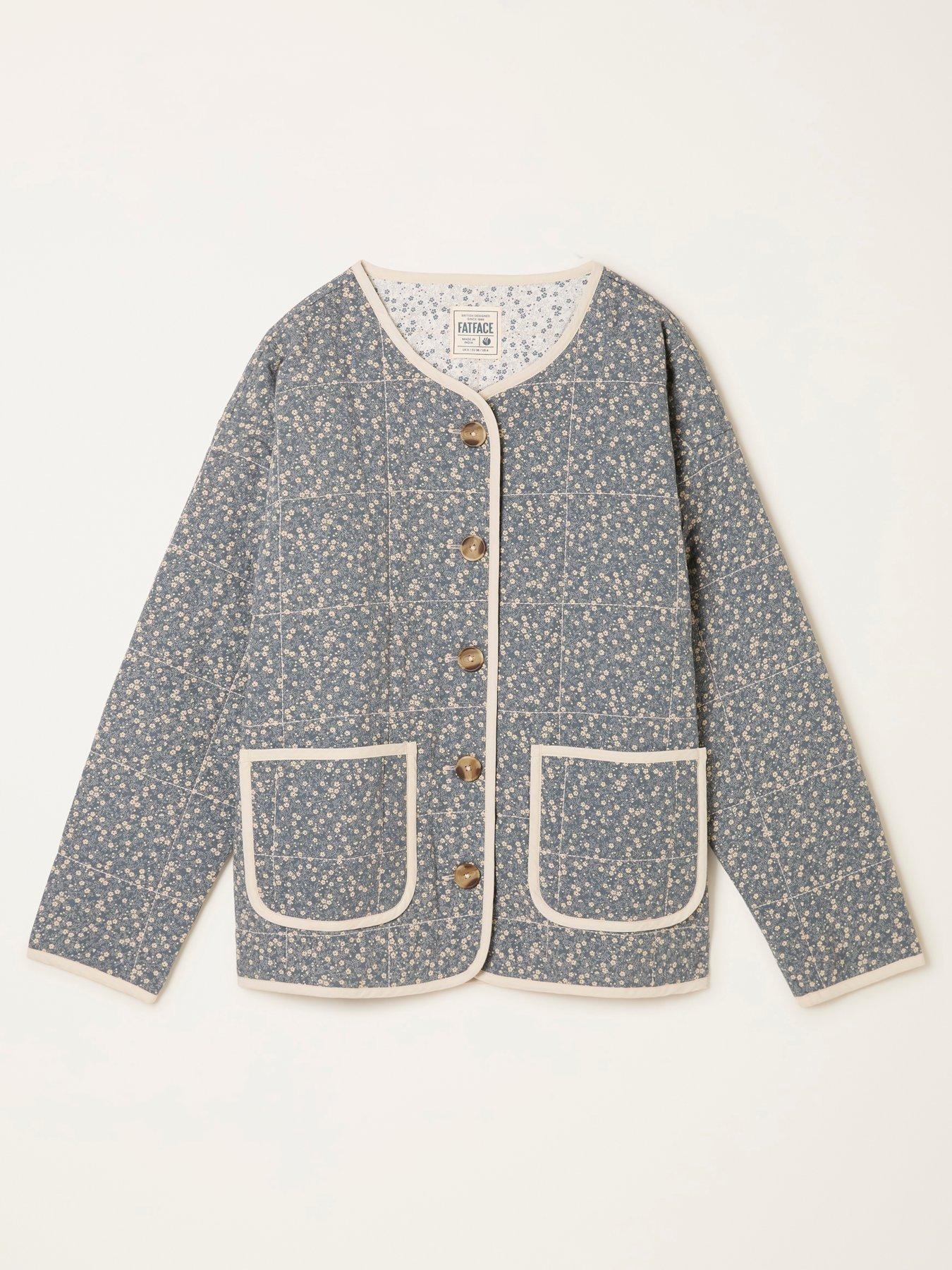 Image 5 of 5 of FatFace Milly Quilted Jacket - Blue