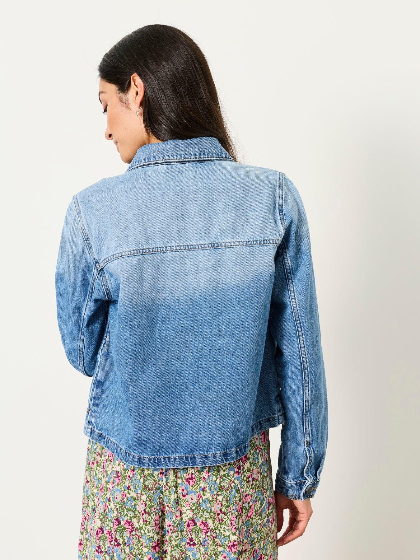 Image 2 of 6 of FatFace Thea Denim Jacket - Denim Vintage