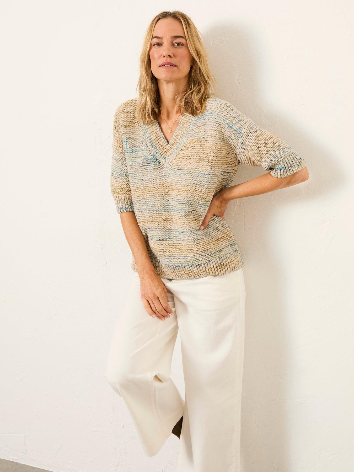 Image 1 of 6 of FatFace Tilly Top - Neutral