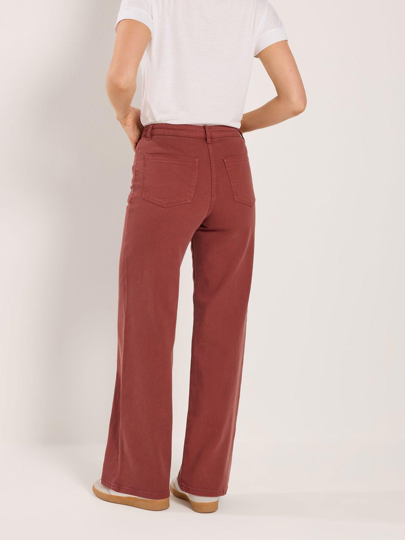 Image 2 of 5 of Long Tall Sally Wide Leg Jean 36" - Brown