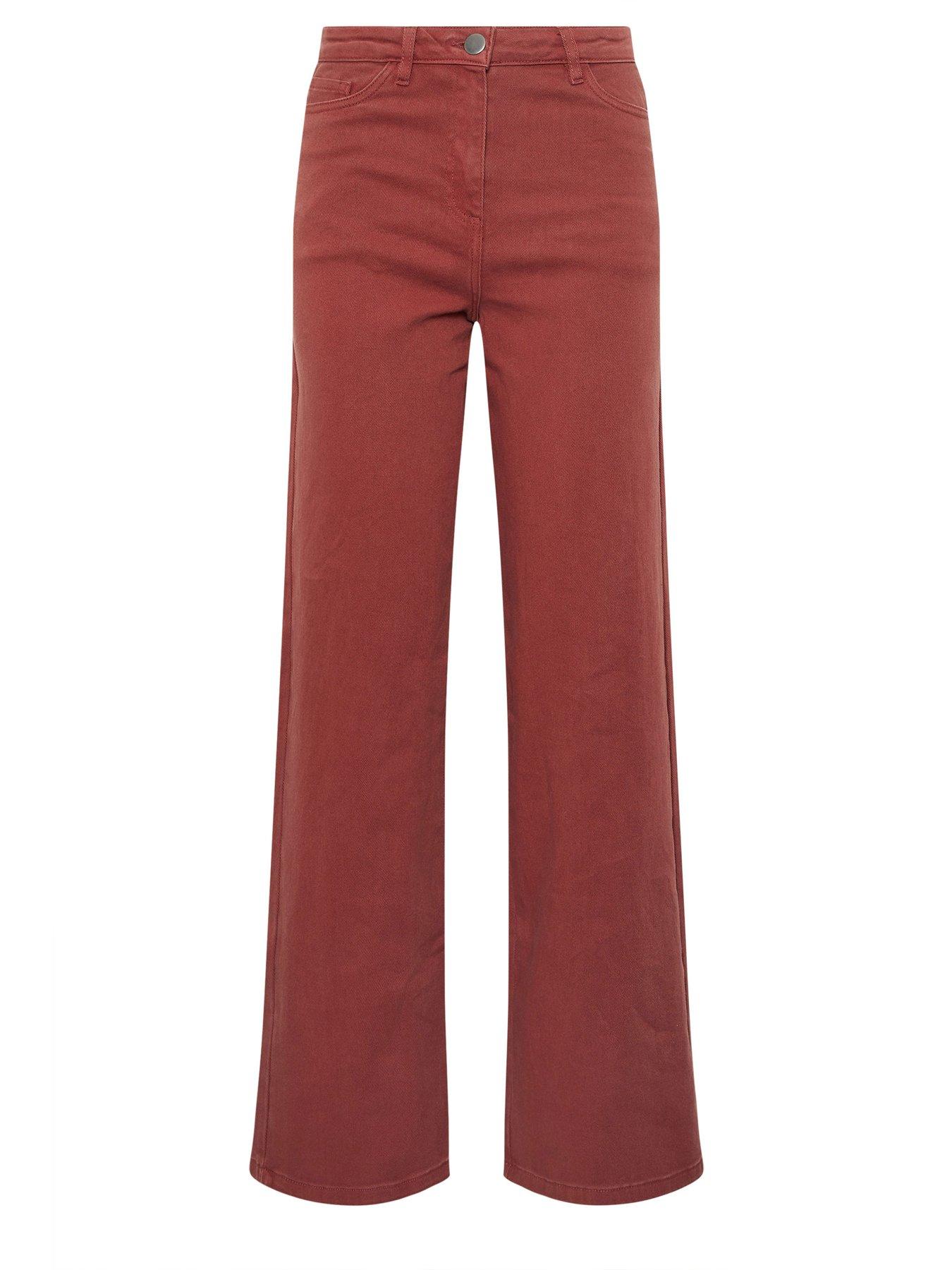 Image 5 of 5 of Long Tall Sally Wide Leg Jean 36" - Brown