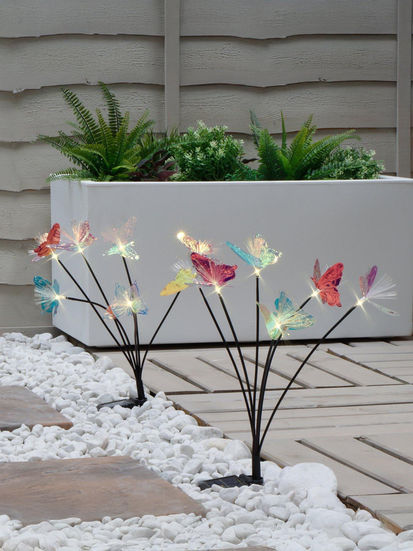 Image 1 of 7 of Streetwize Pack Of 2 6Pcs Solar Iridescent Butterflies