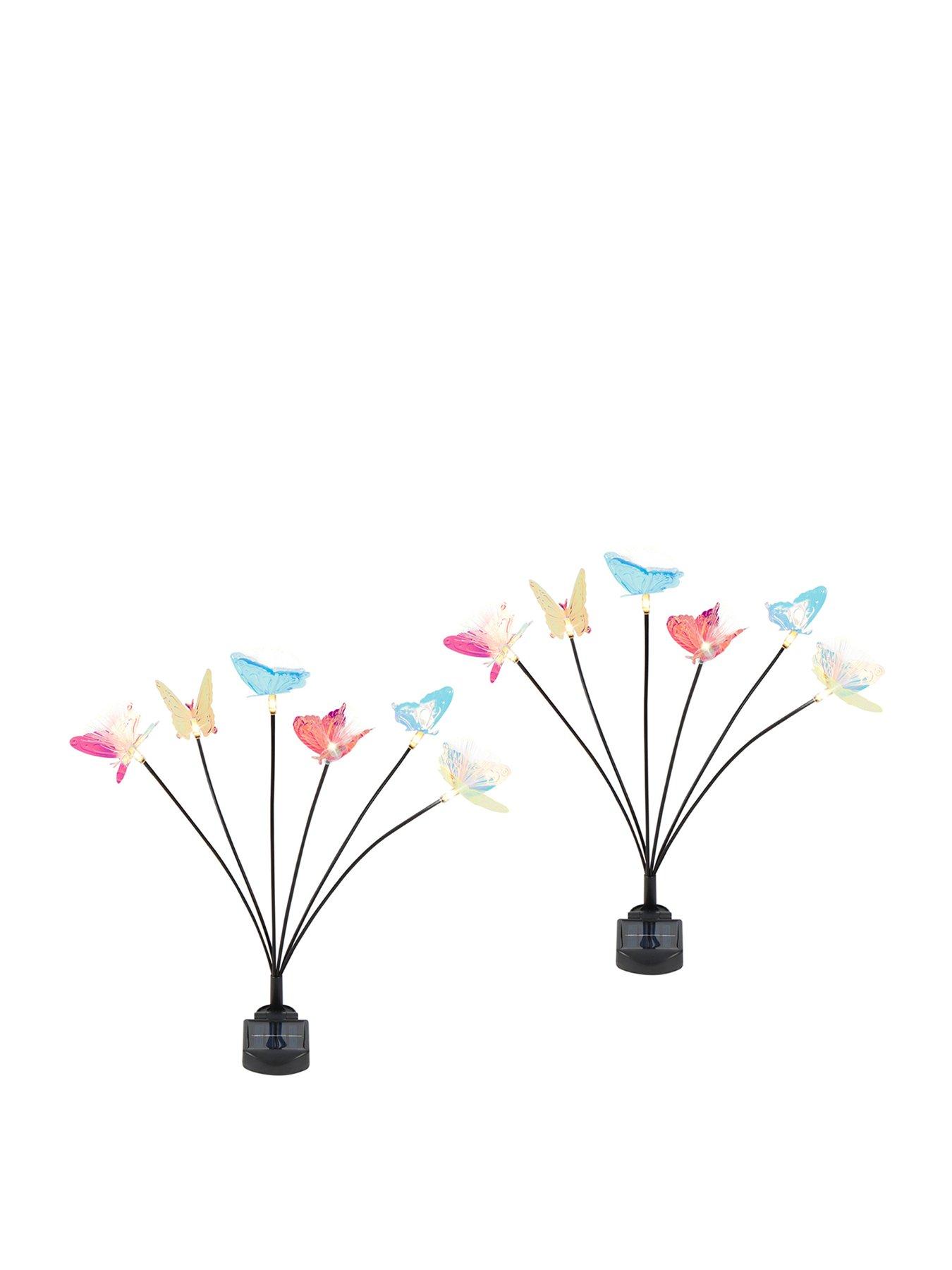 Image 2 of 7 of Streetwize Pack Of 2 6Pcs Solar Iridescent Butterflies