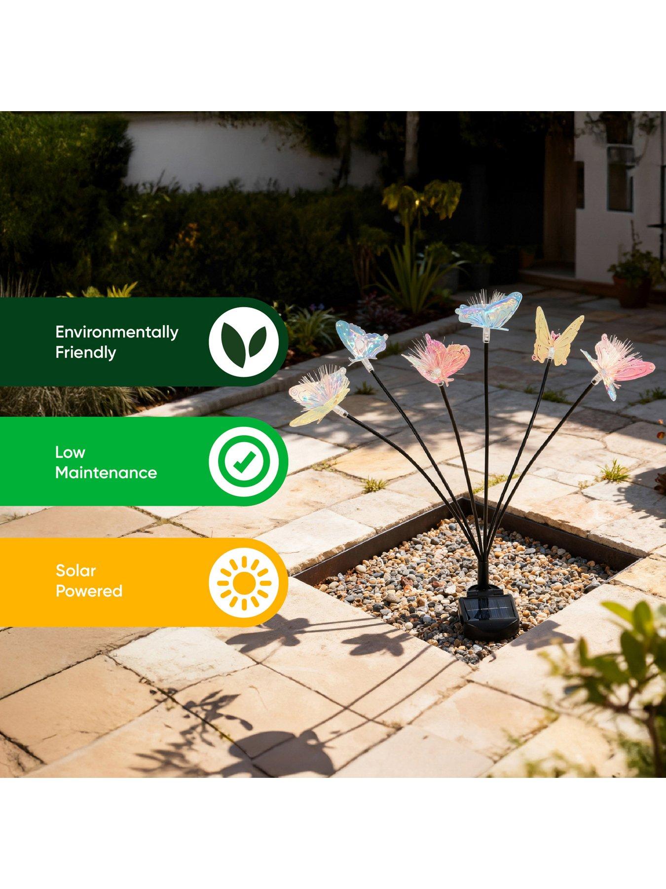 Image 7 of 7 of Streetwize Pack Of 2 6Pcs Solar Iridescent Butterflies