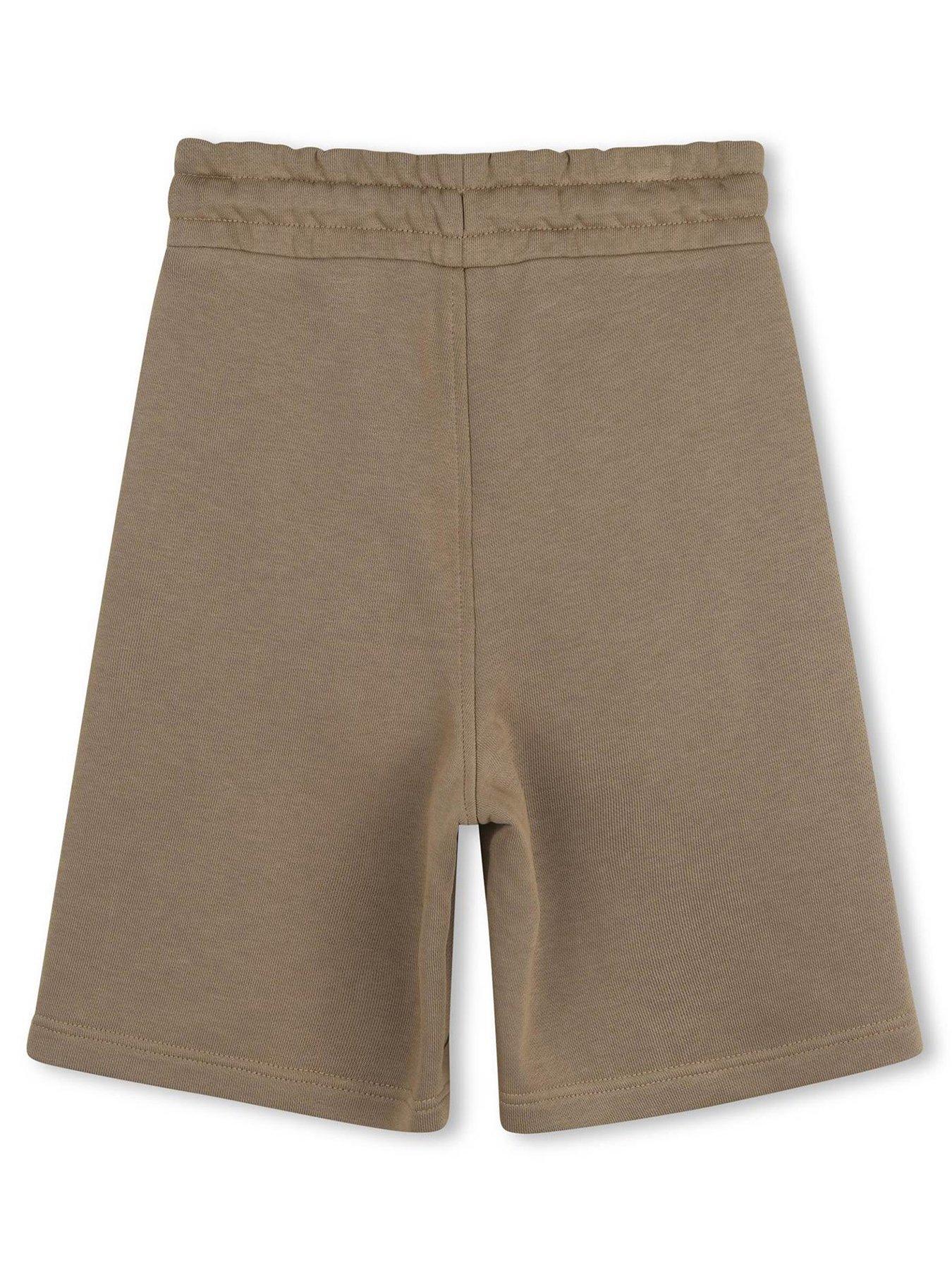 Image 2 of 3 of BOSS Boys Logo Shorts - Beige