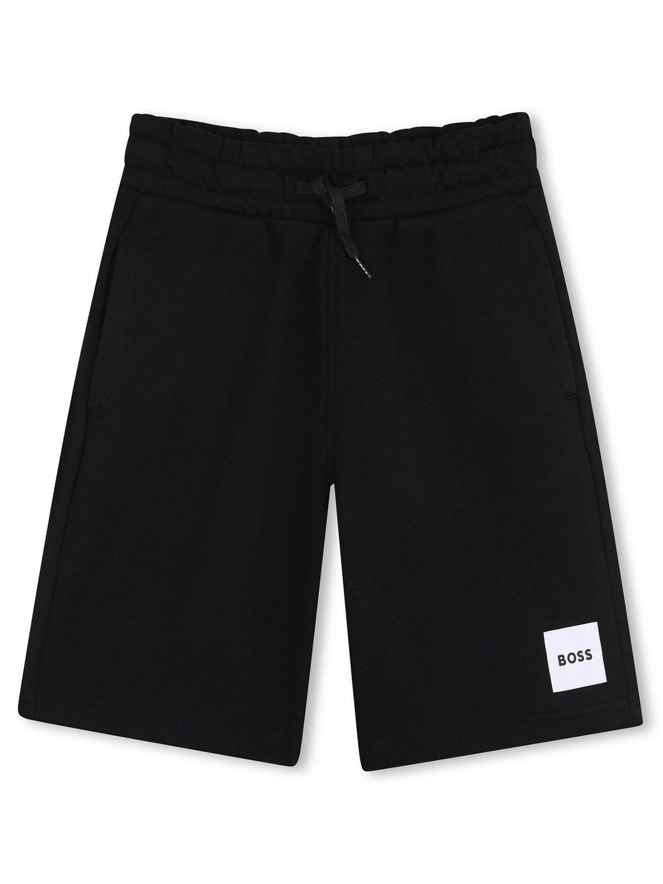 Image 1 of 3 of BOSS Boys Logo Shorts - Black