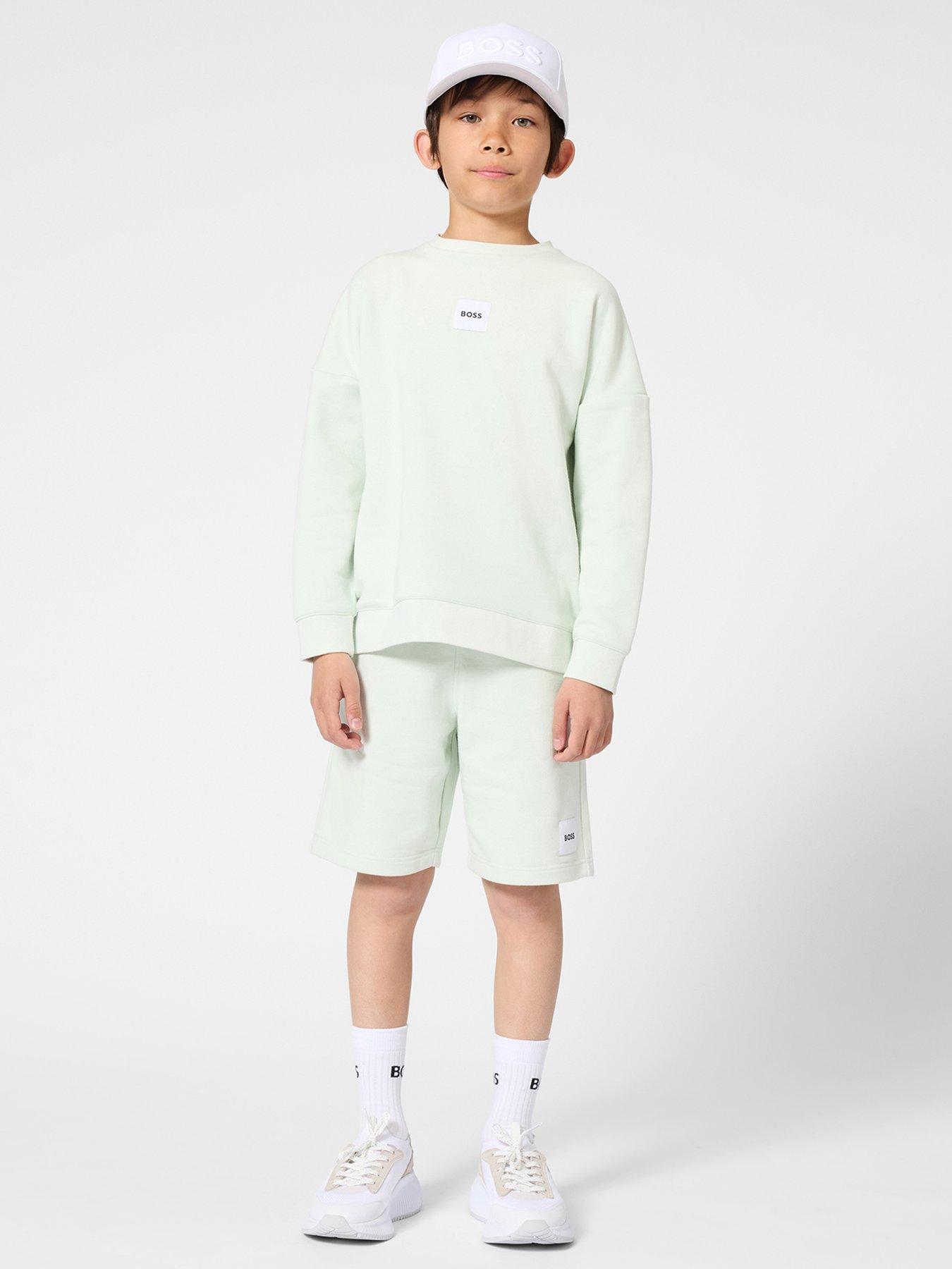 boss-boys-logo-sweat-top-light-green