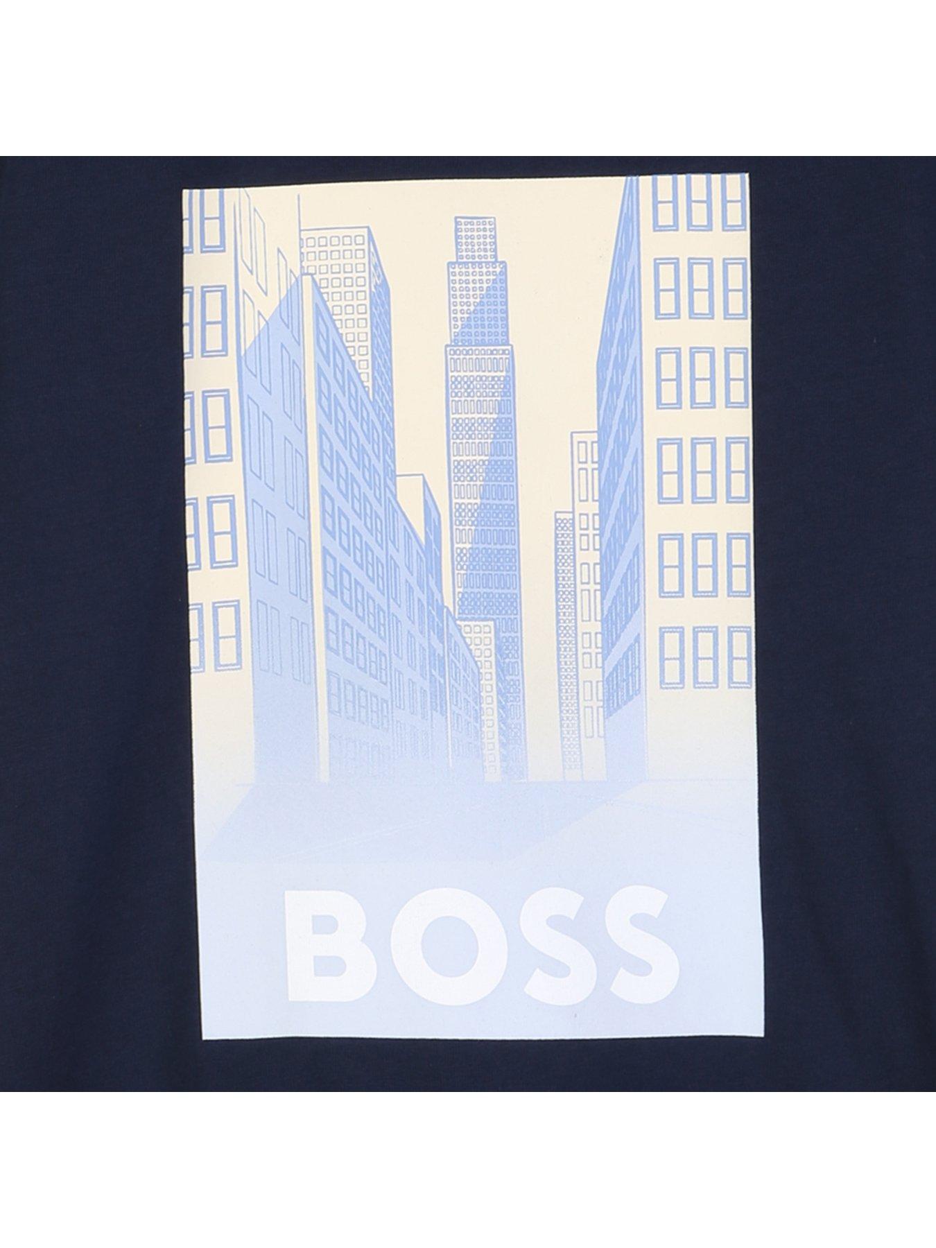 Image 3 of 3 of BOSS Boys City Logo Short Sleeve T-shirt