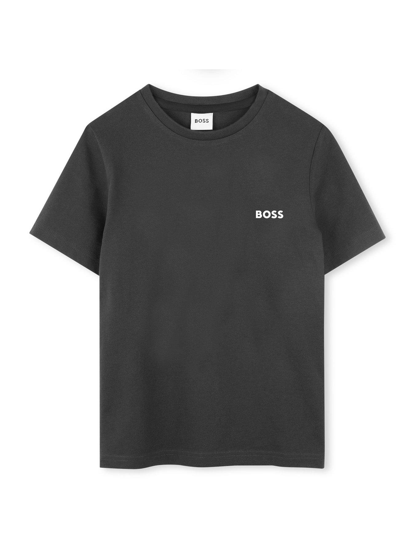 Image 2 of 6 of BOSS Boys 2 Pack Short Sleeve T-shirts - Black/white