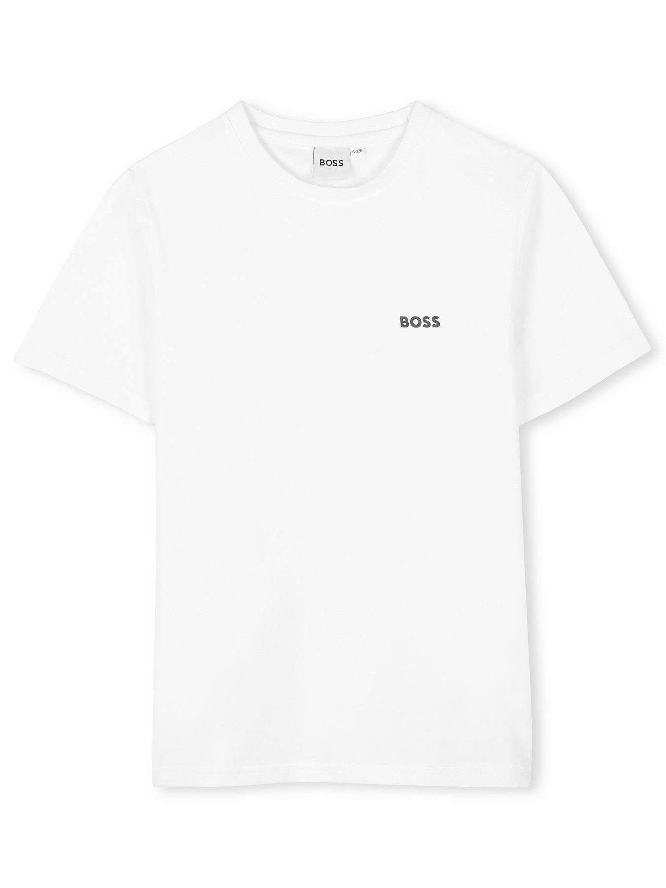 Image 3 of 6 of BOSS Boys 2 Pack Short Sleeve T-shirts - Black/white