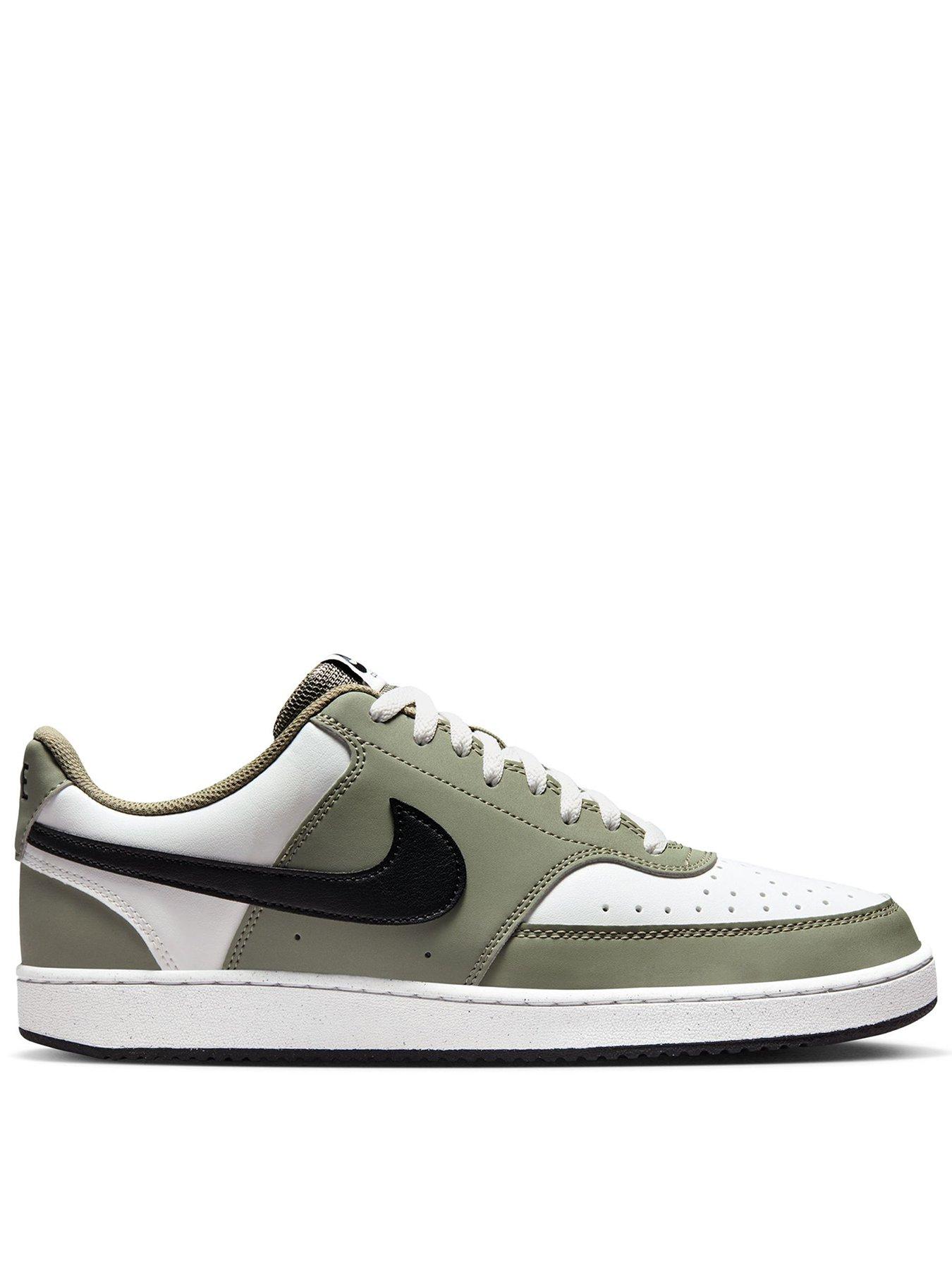 Image 1 of 7 of Nike Mens Court Vision Low Trainers - Green