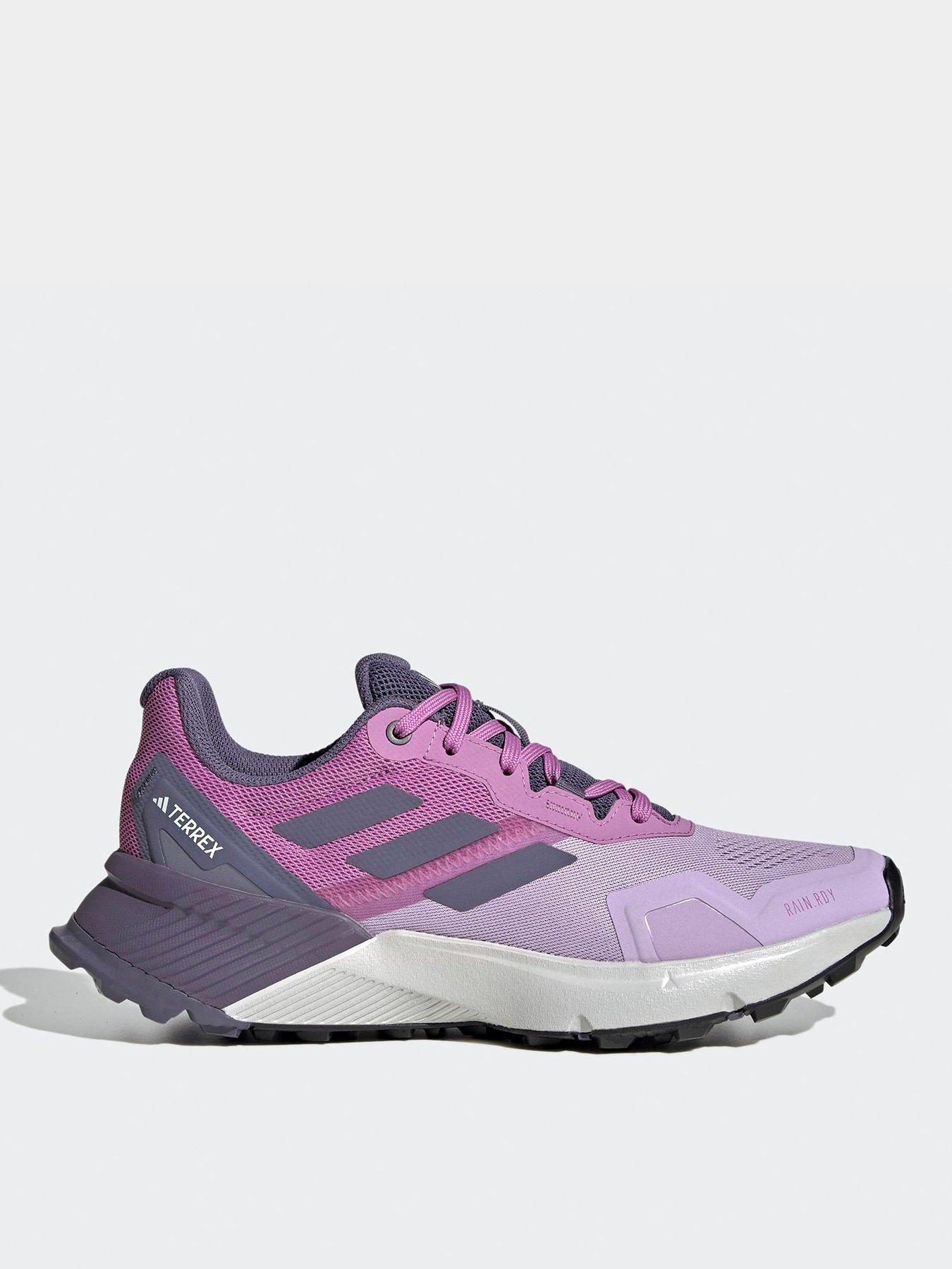 adidas Terrex Womens Trail Running Soulstride Rain Ready Trainers - Purple