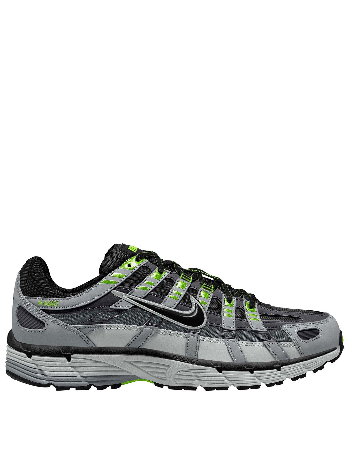 Nike  P-6000 Trainers Black & Green, Logo Detail, Mesh/Leather, Size: 10, Schuh - Image 4