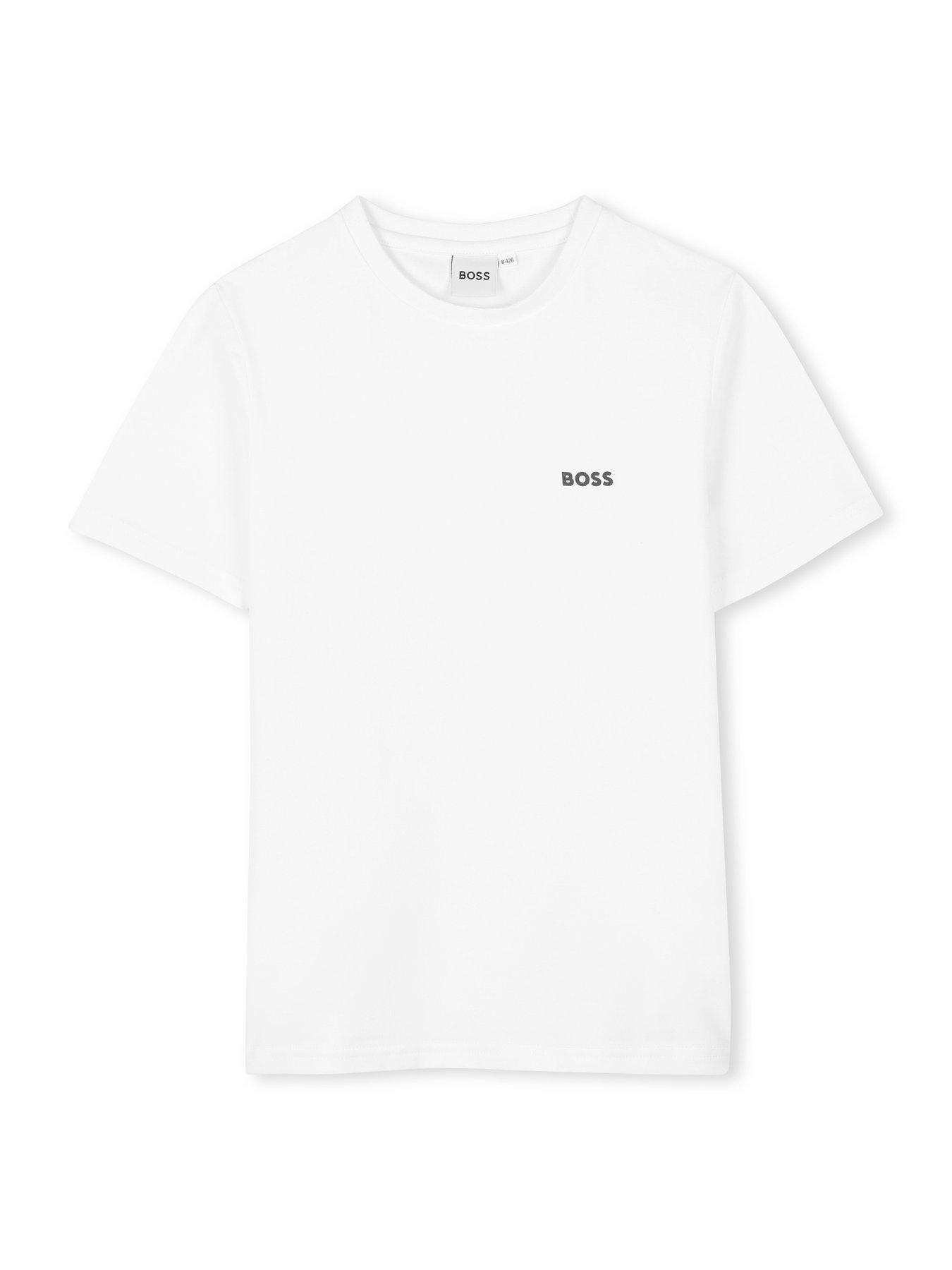 Image 5 of 6 of BOSS Boys 2 Pack Short Sleeve T-shirts - Navy/white