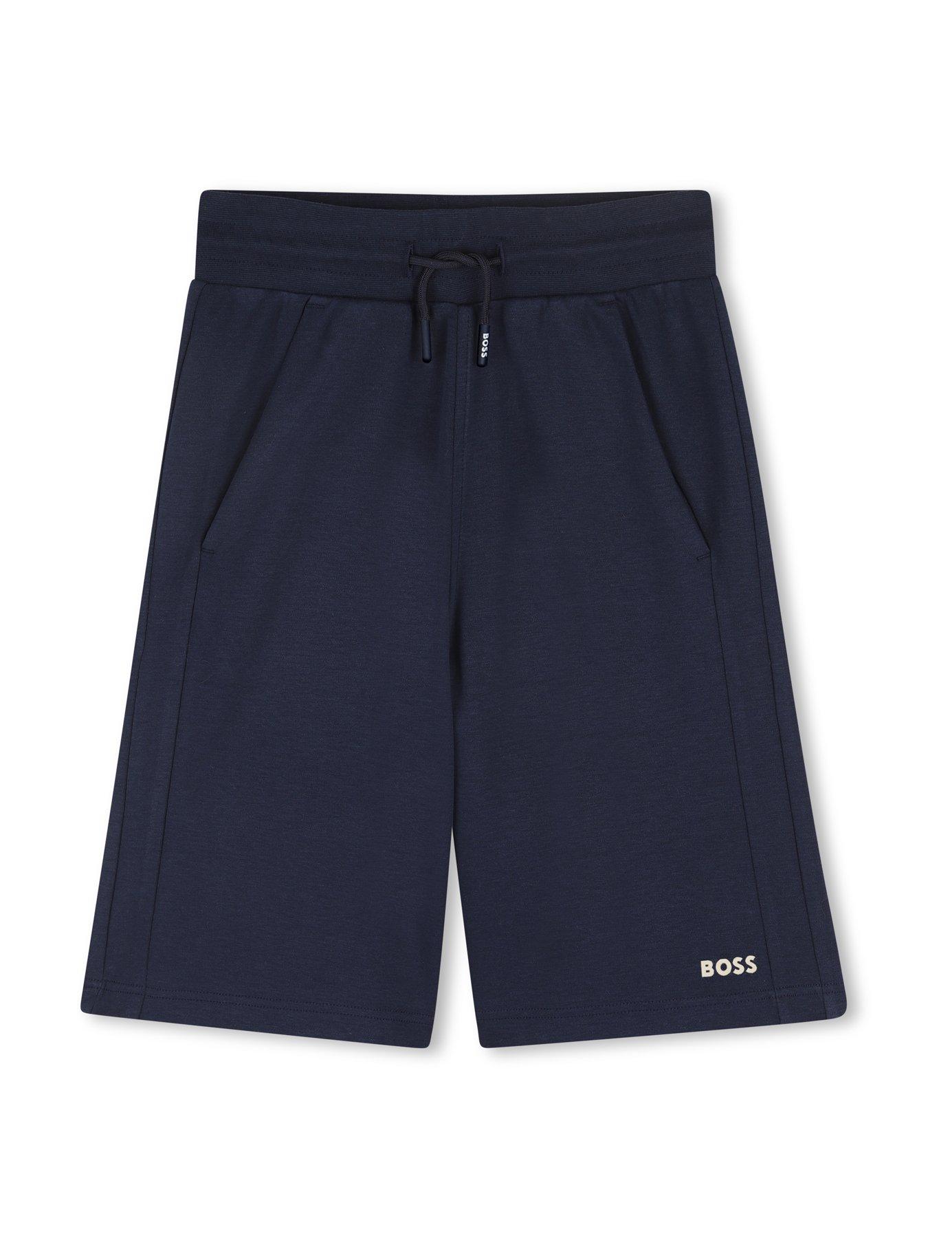 Image 5 of 6 of BOSS Boys Block Stripe Polo And Short Set - Multi