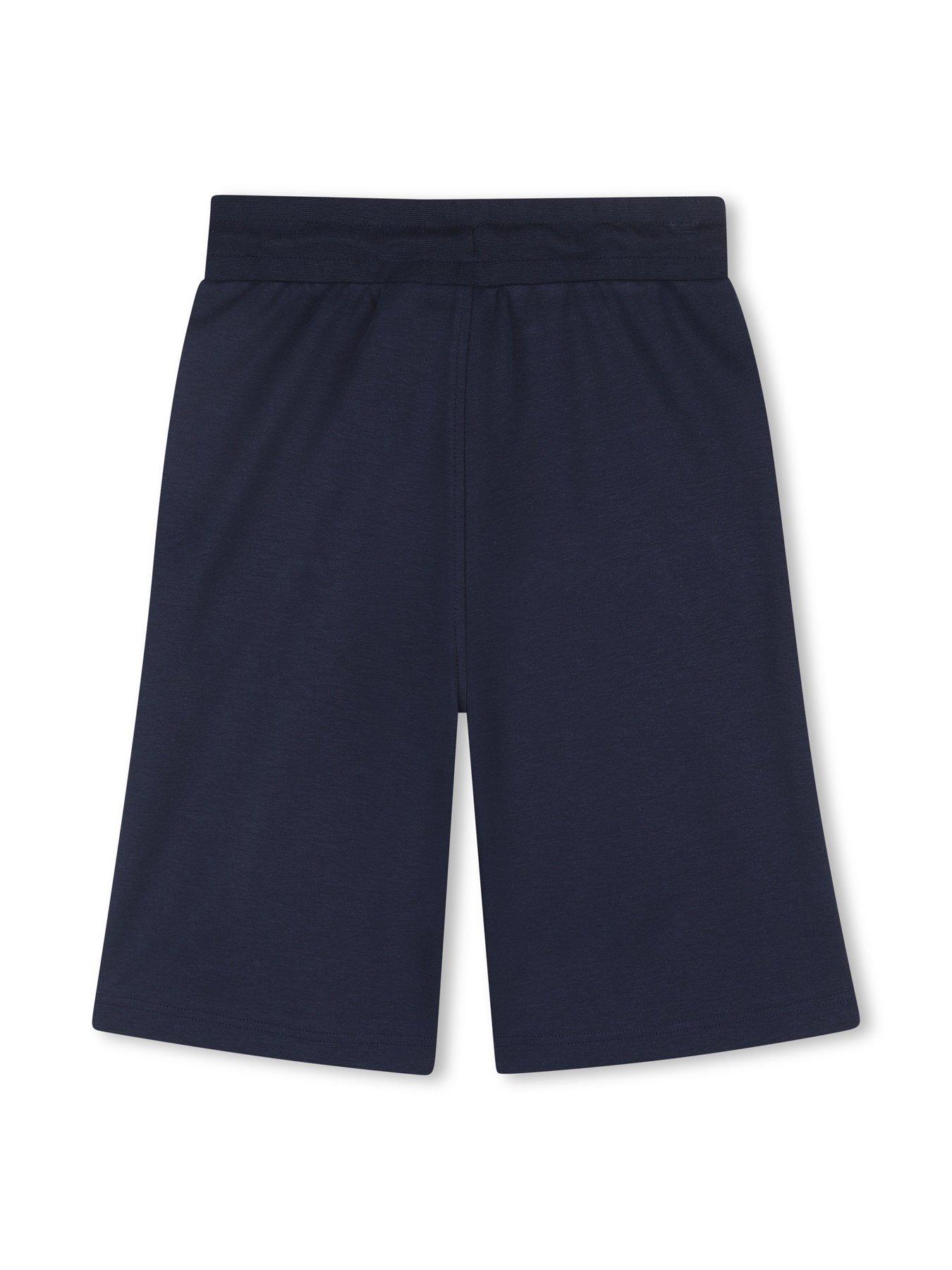 Image 6 of 6 of BOSS Boys Block Stripe Polo And Short Set - Multi