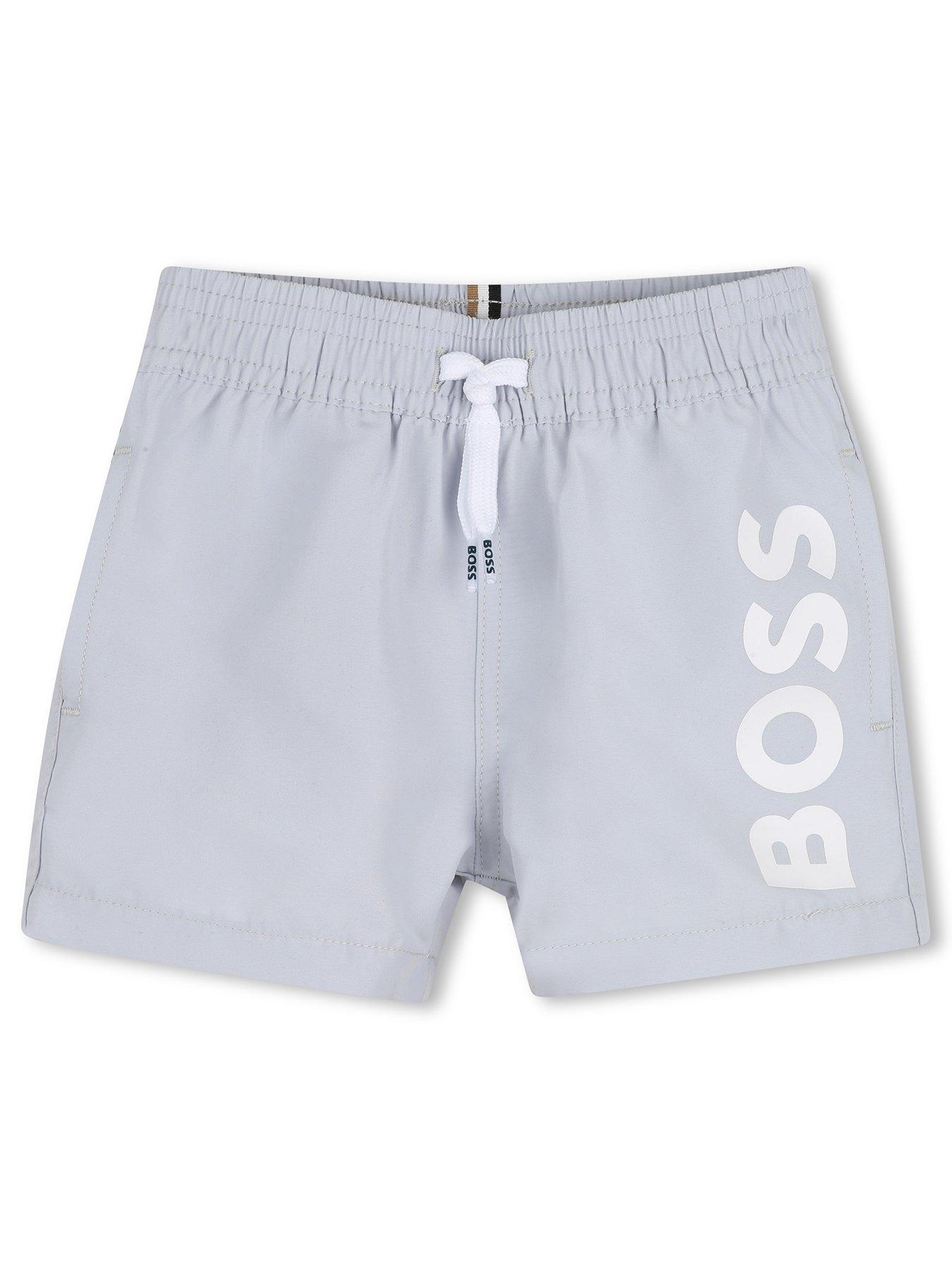 Image 1 of 3 of BOSS Baby Boys Swim Shorts - Light Blue