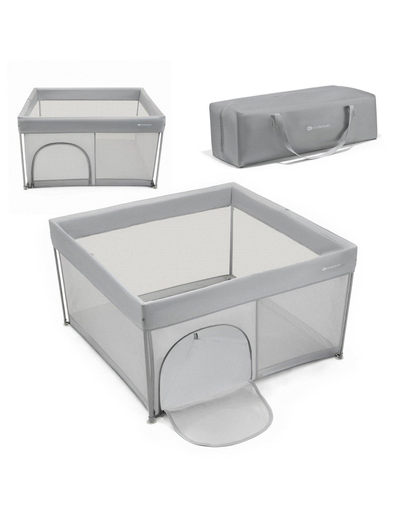 Image 1 of 8 of Kinderkraft Ziki Playpen - Grey