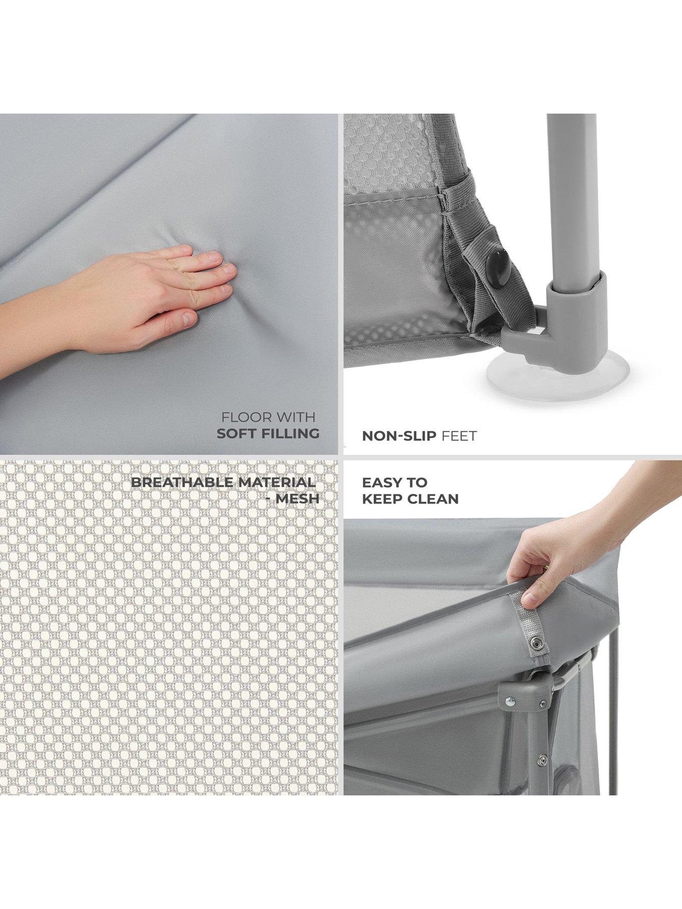 Image 5 of 8 of Kinderkraft Ziki Playpen - Grey