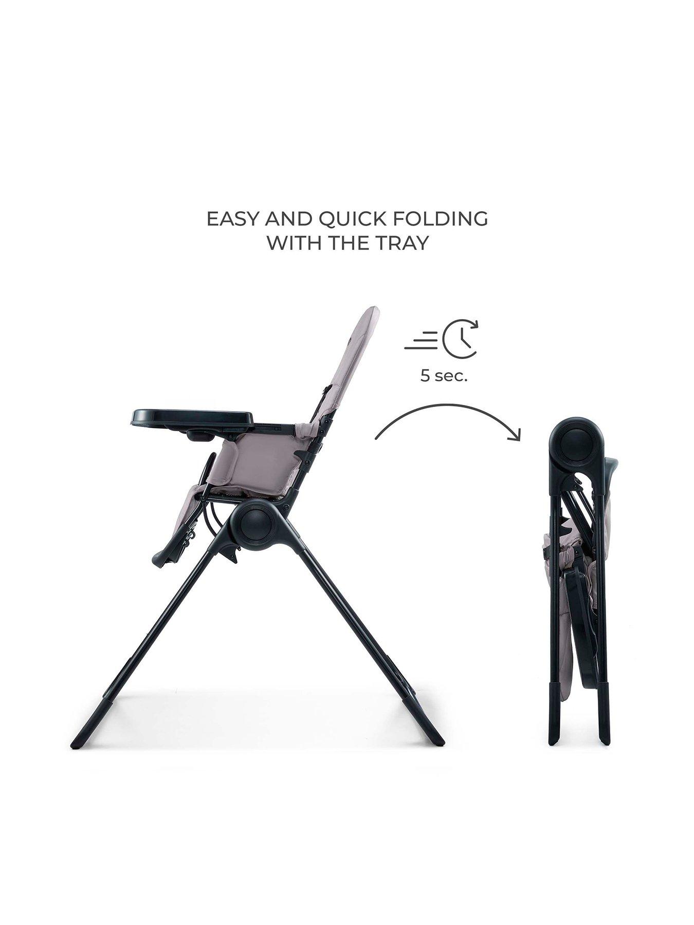 Image 2 of 8 of Kinderkraft Binci High Chair - Grey