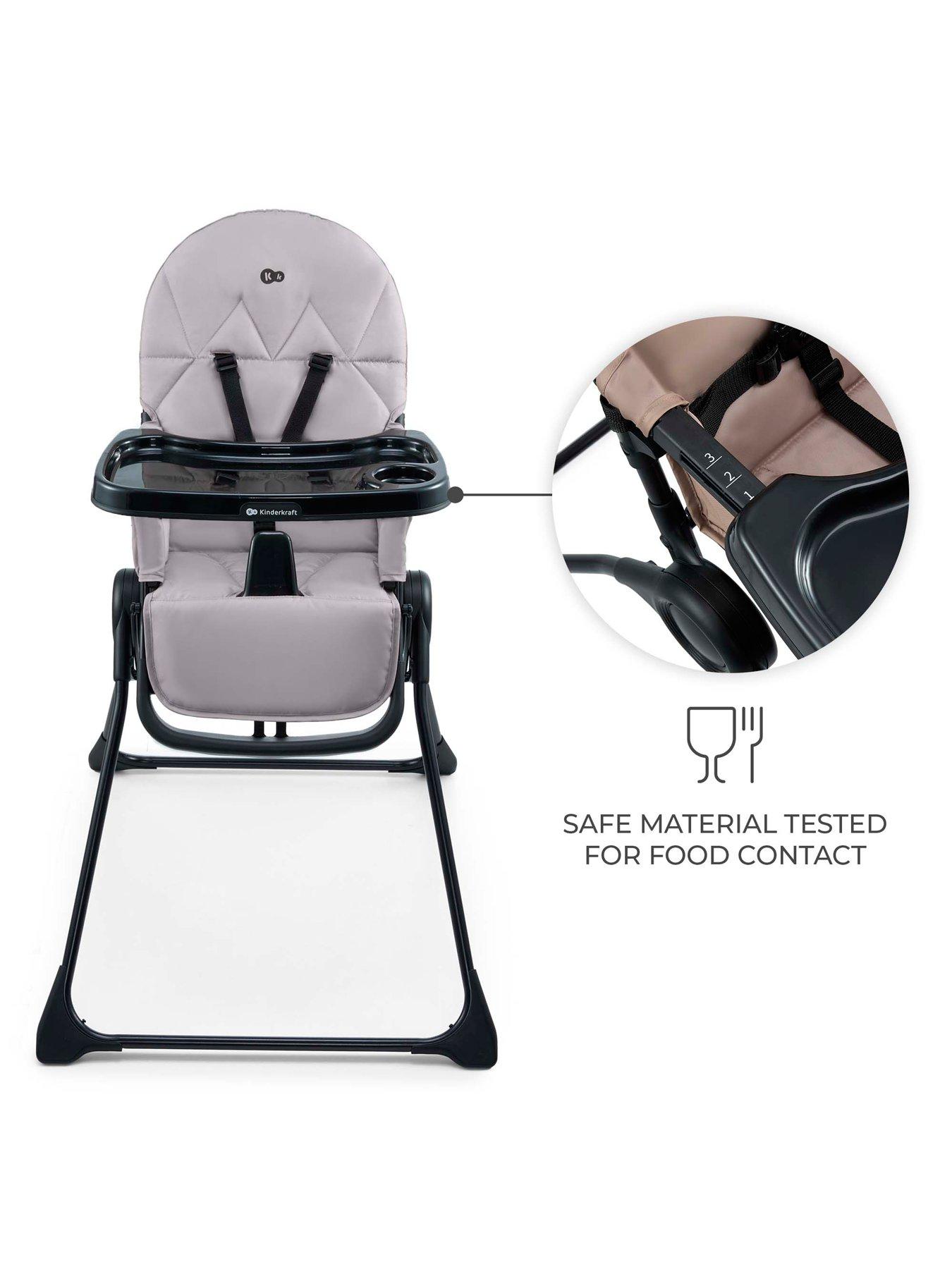 Image 4 of 8 of Kinderkraft Binci High Chair - Grey