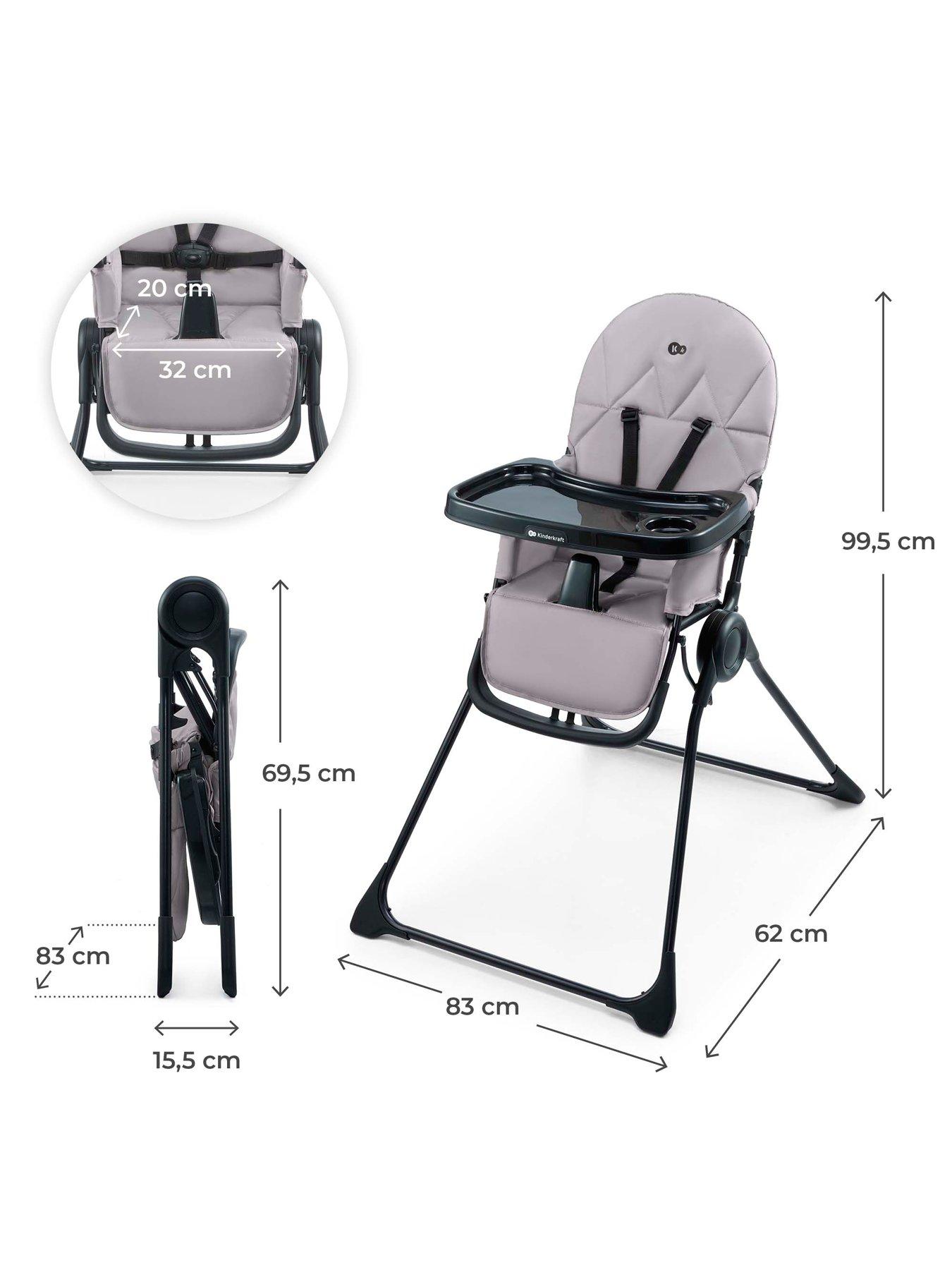 Image 7 of 8 of Kinderkraft Binci High Chair - Grey
