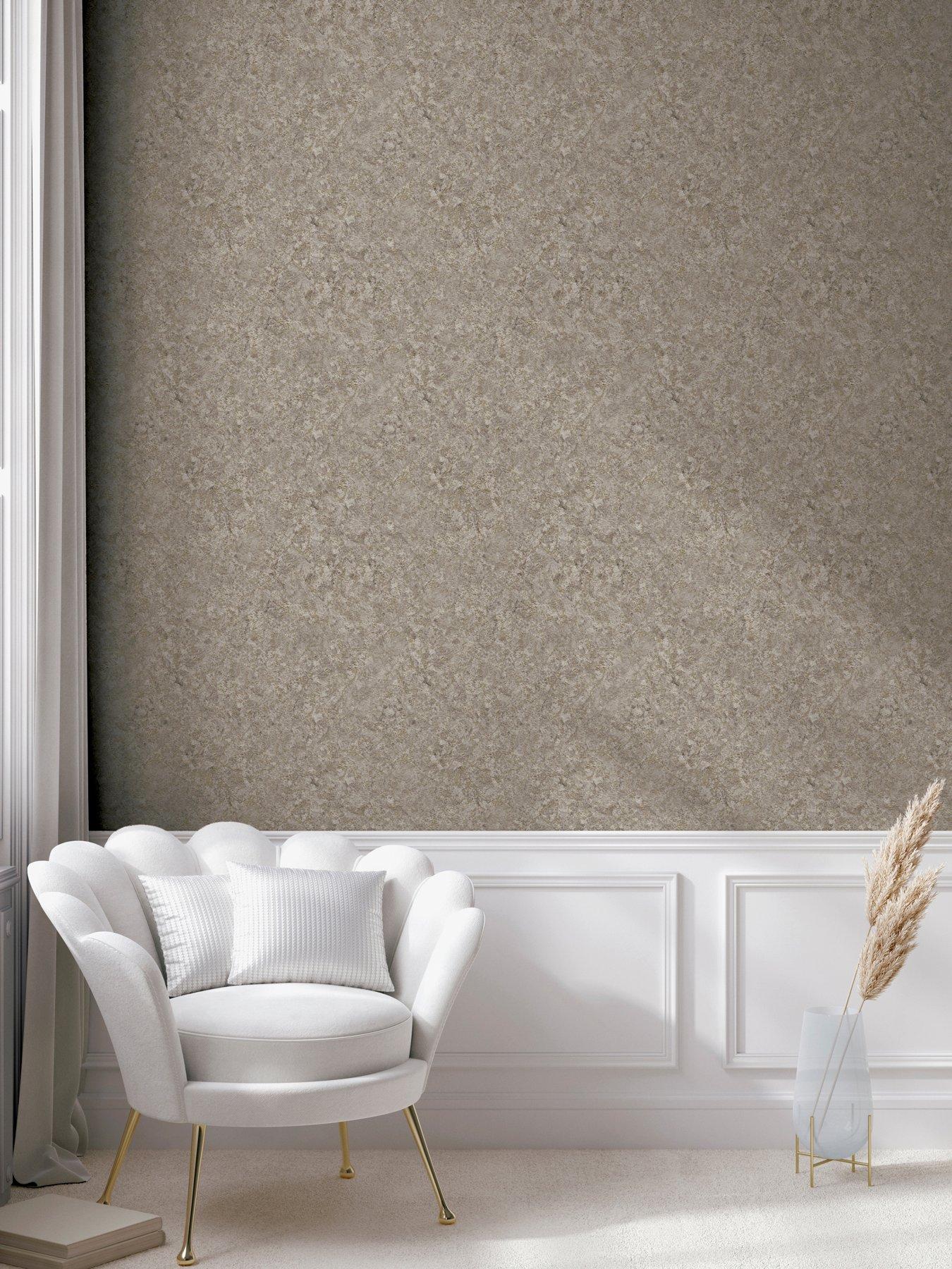 ARTHOUSE Textured Marble Cappuccino / Gold Wallpaper
