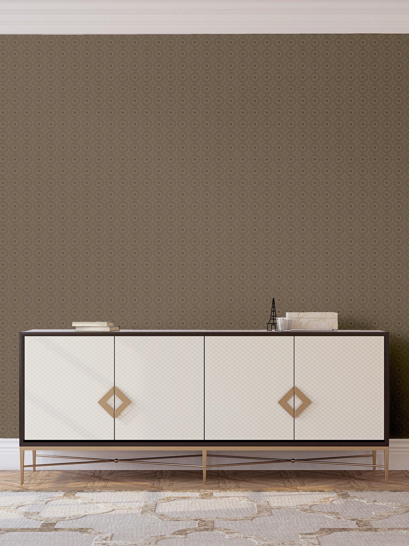 Image 5 of 7 of ARTHOUSE Symmetrical Chic Stone And Gold Wallpaper