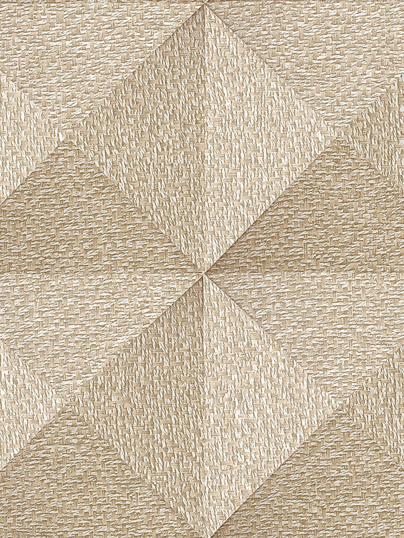 Image 3 of 5 of Design ID Did Weaved Cube Beige Wallpaper